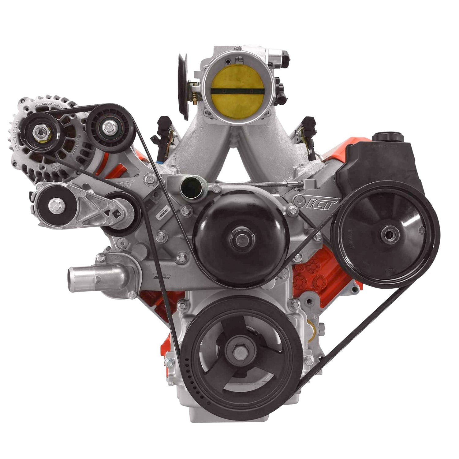 LS1 Camaro LS high mount Alternator Relocation Bracket LS1 LS2 LS6 SS Z28 GTO - ICT Billet 551780-2
