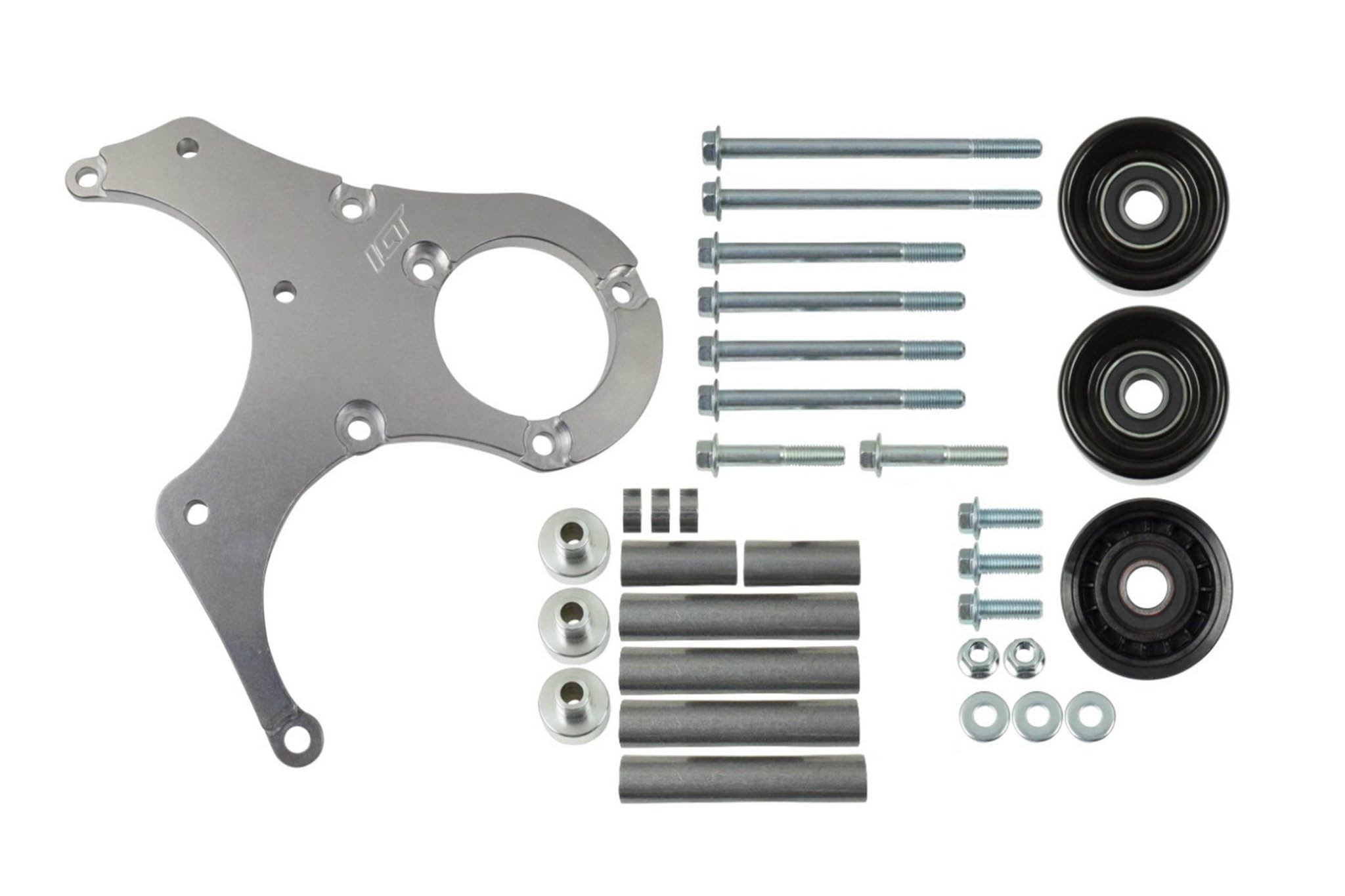 LS1 Camaro OEM Fox Body Power Steering Alternator Bracket Kit Mustang LS Swap - ICT Billet 551791-2