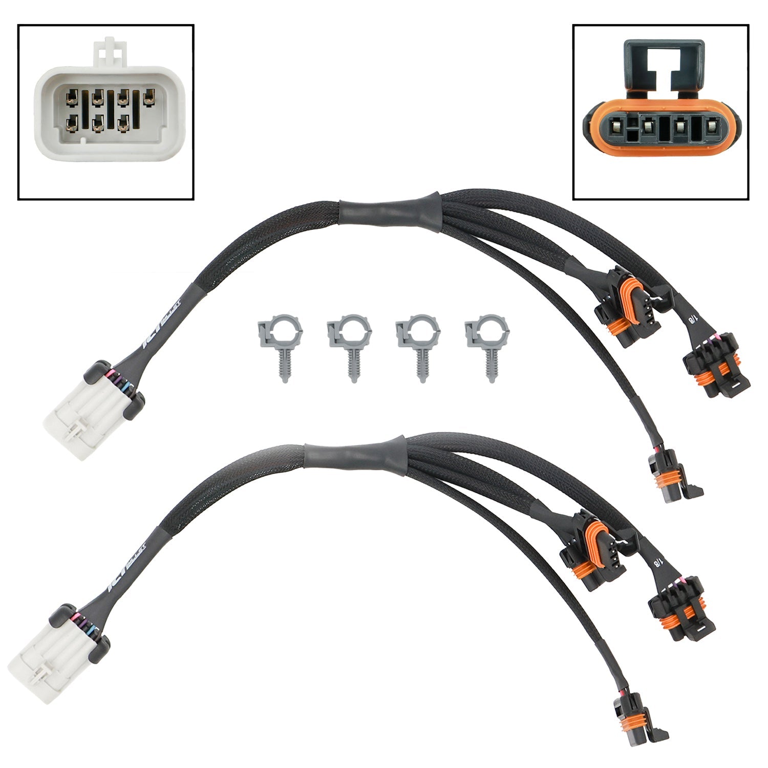 LS1 D580 Ignition Coil Wire Harnesses for Factory Mount Location (Pair) - ICT Billet WEC0I32X2