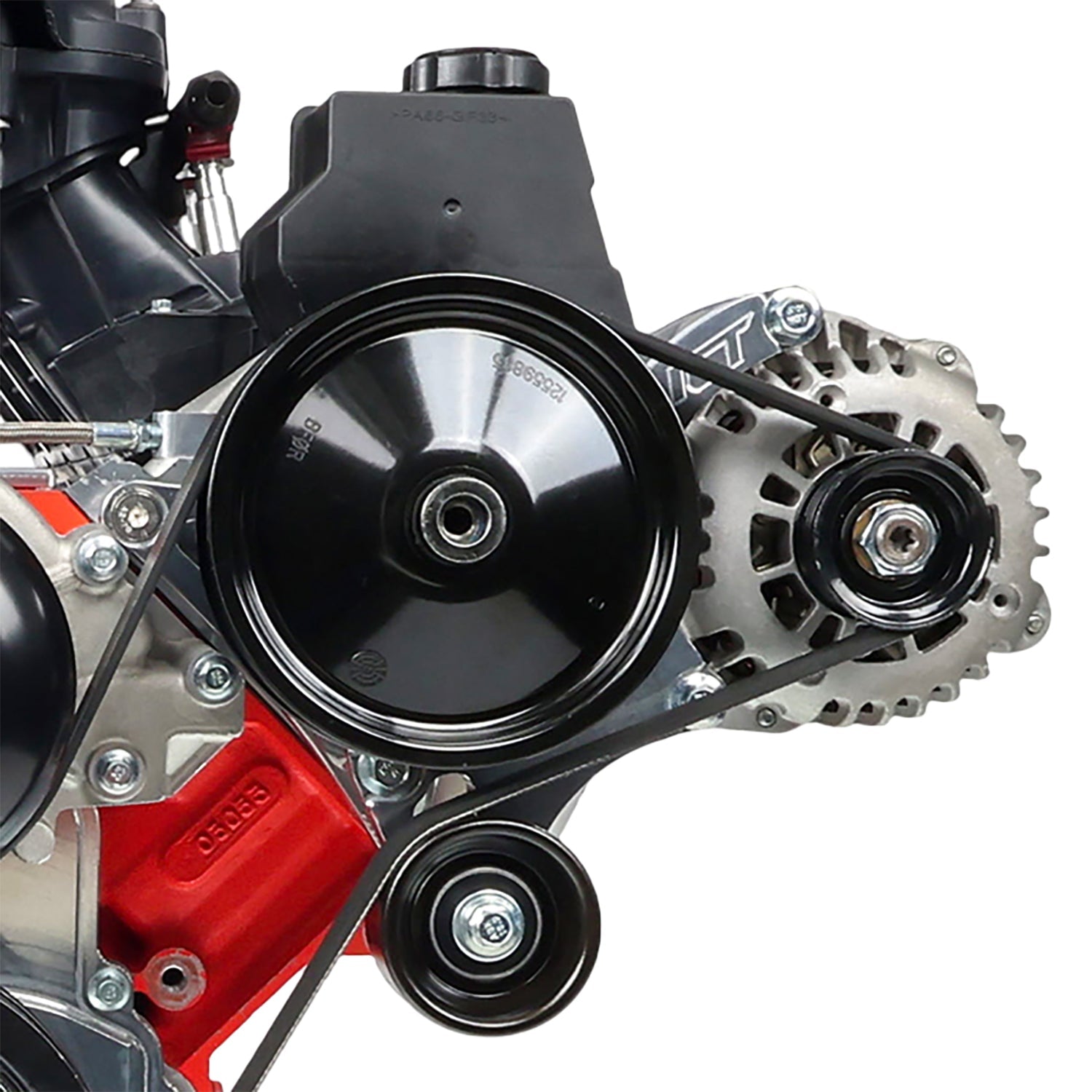 LS1 High Mount - Camaro Type 2 - Power Steering & Alternator Bracket Kit - ICT Billet 551577-2