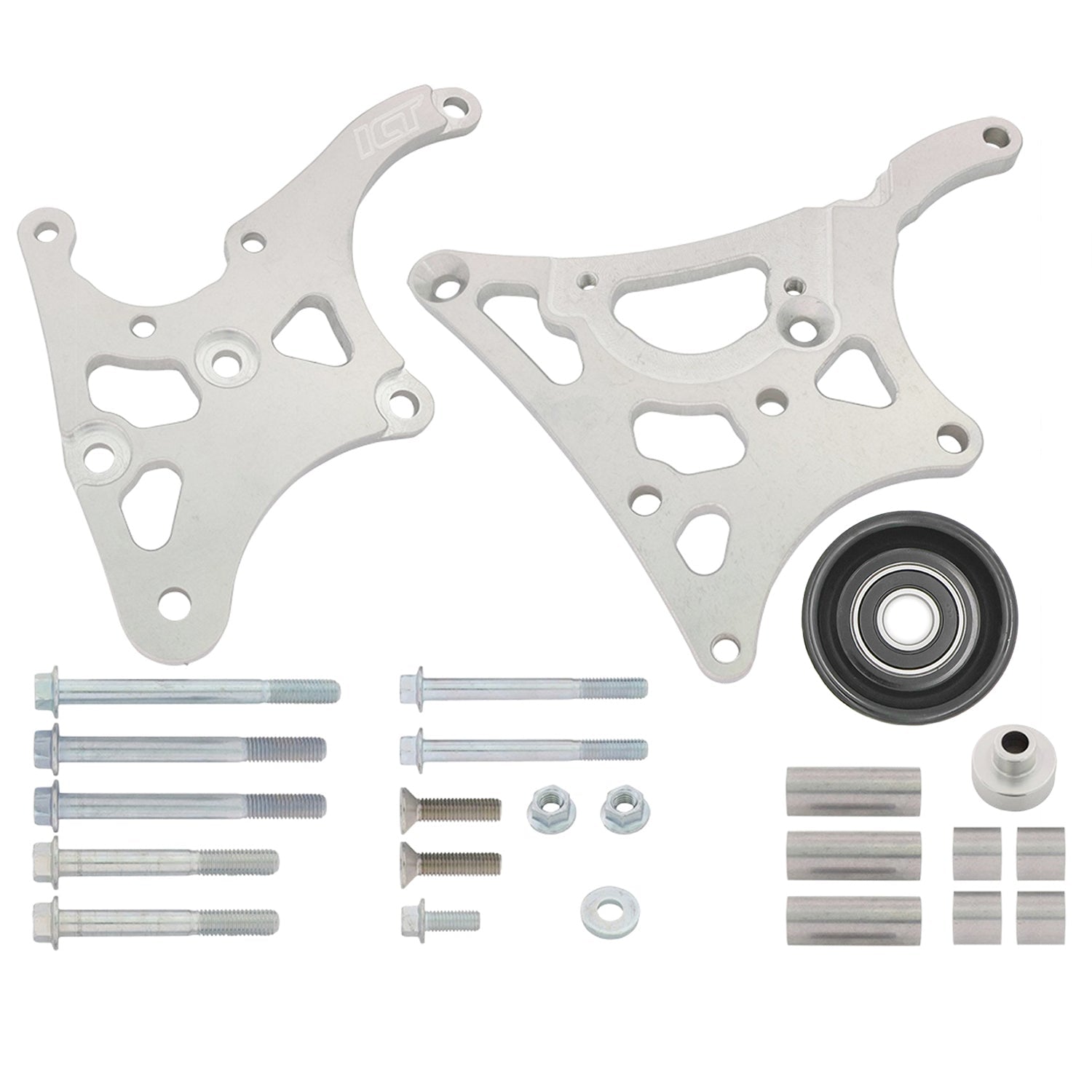 LS1 High Mount - Camaro Type 2 - Power Steering & Alternator Bracket Kit - ICT Billet 551577-2