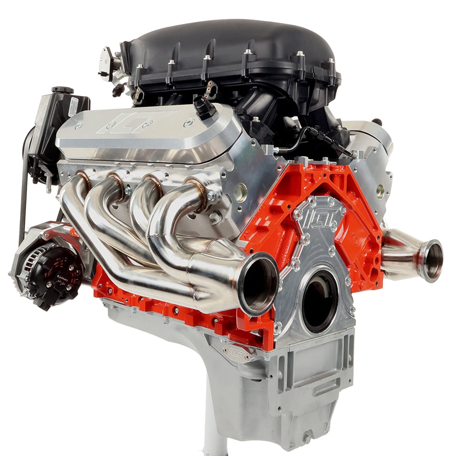LS3 Camaro - Factory Location Billet Low Mount Alternator Bracket Kit w/ Pulley - ICT Billet 551971-LS3-3