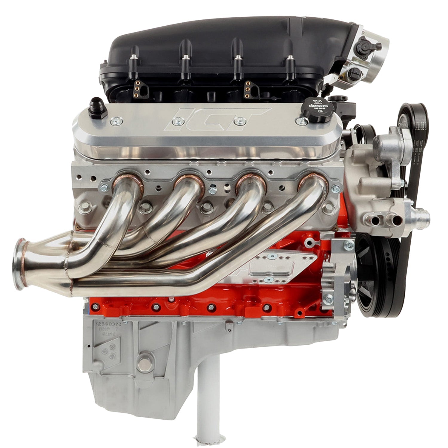 LS3 Camaro - Factory Location Billet Low Mount Alternator Bracket Kit w/ Pulley - ICT Billet 551971-LS3-3