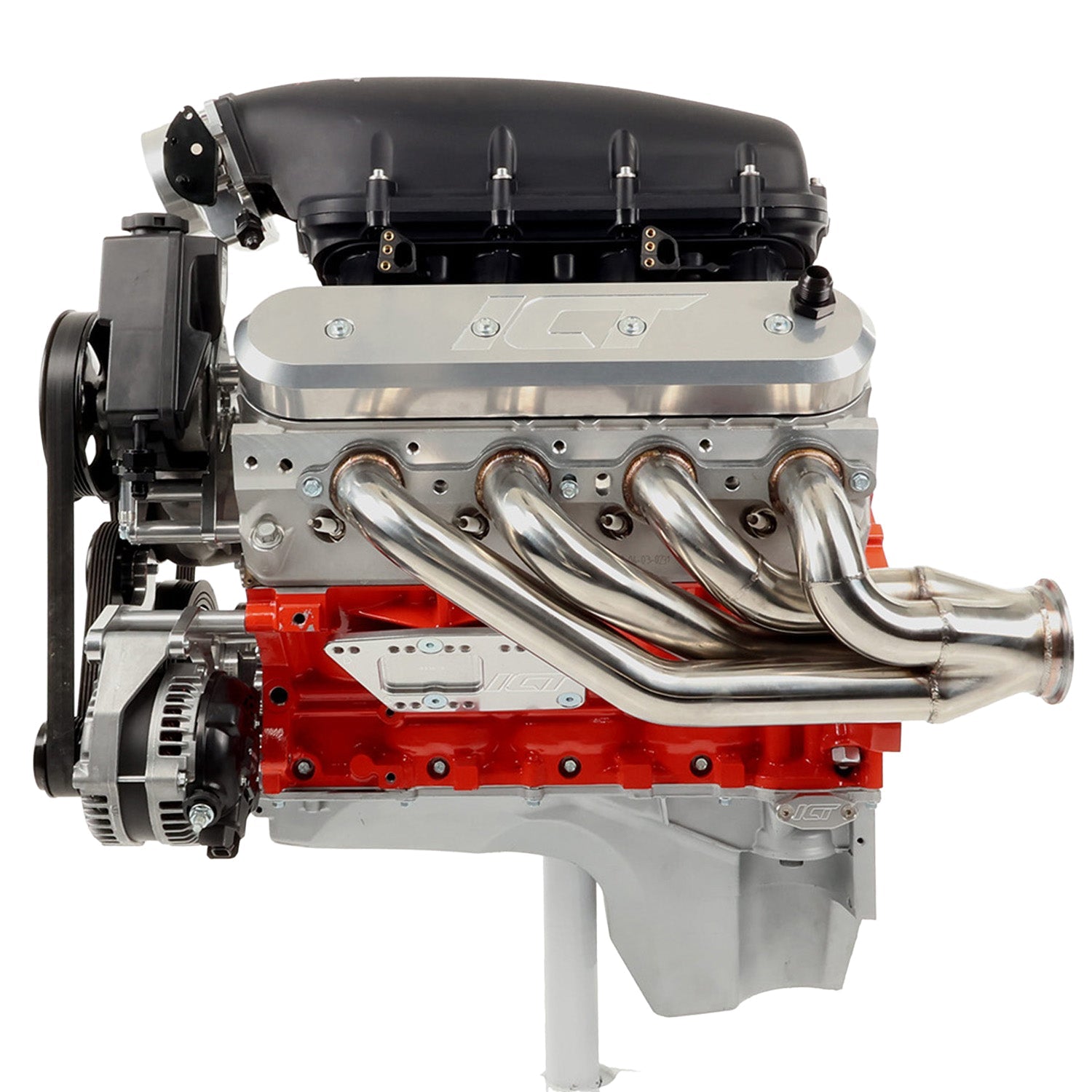LS3 Camaro - Factory Location Billet Low Mount Alternator Bracket Kit w/ Pulley - ICT Billet 551971-LS3-3