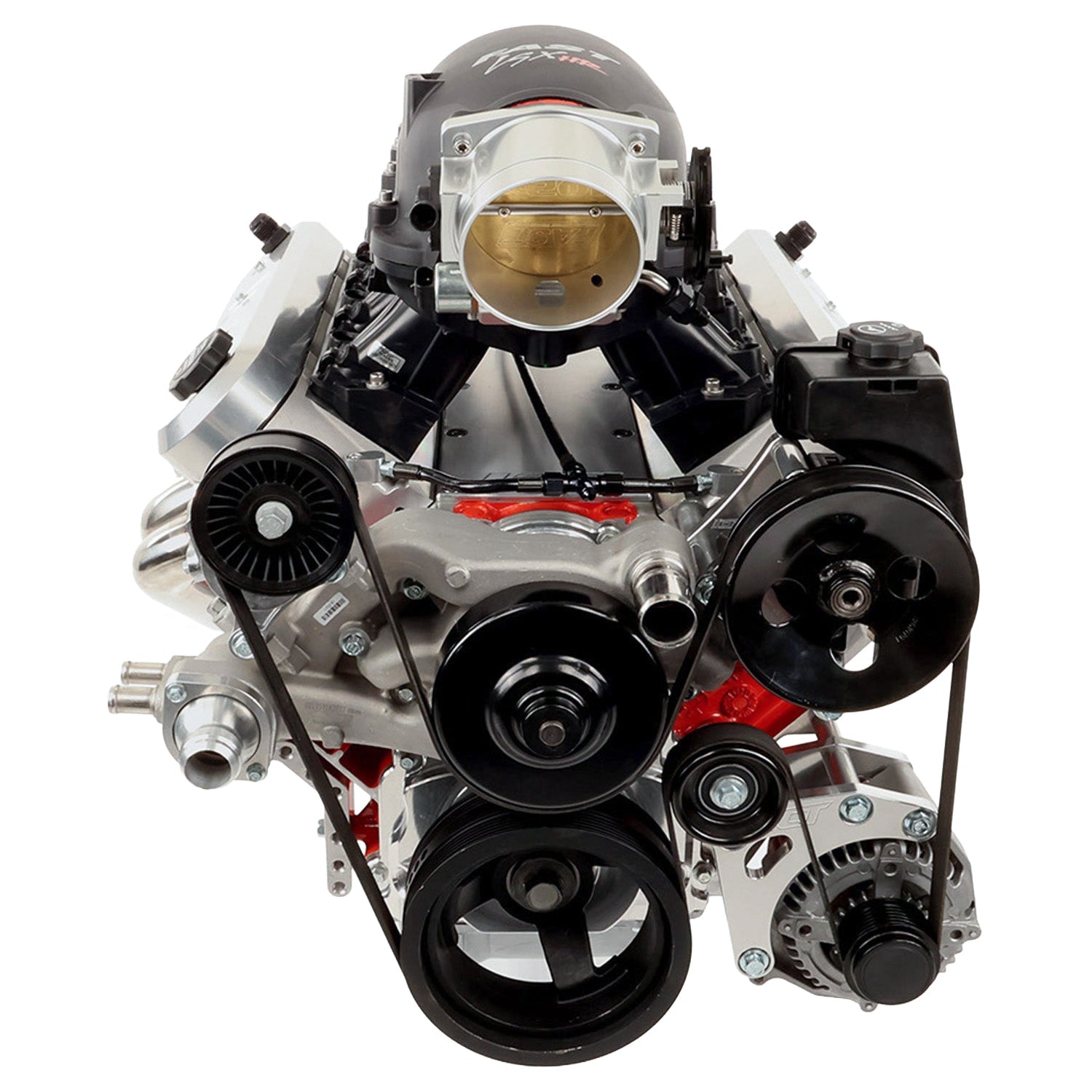 LS3 Camaro - Factory Location Billet Low Mount Alternator Bracket Kit w/ Pulley - ICT Billet 551971-LS3-3