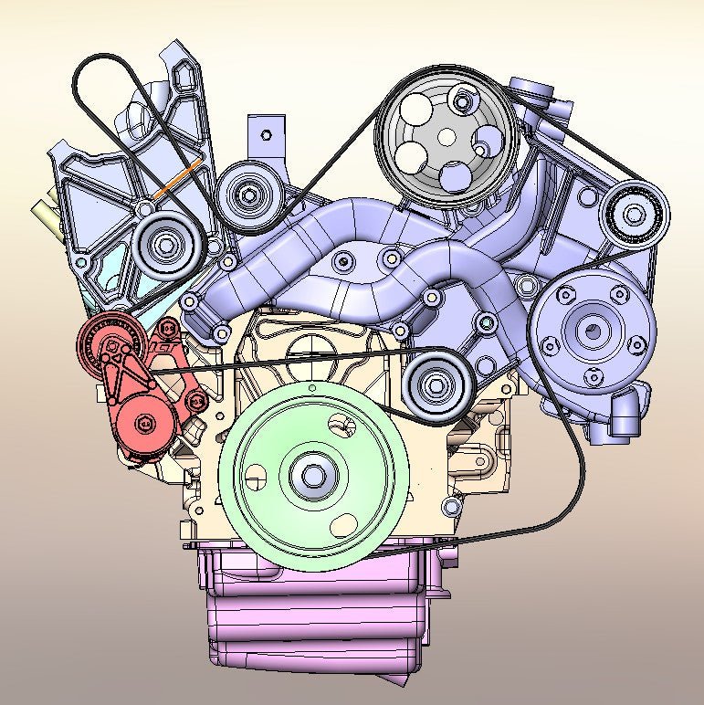 LS4 Automatic Belt Tensioner - ICT Billet TEN-LS001-A