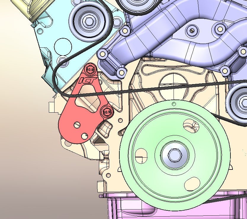 LS4 Automatic Belt Tensioner - ICT Billet TEN-LS001-A