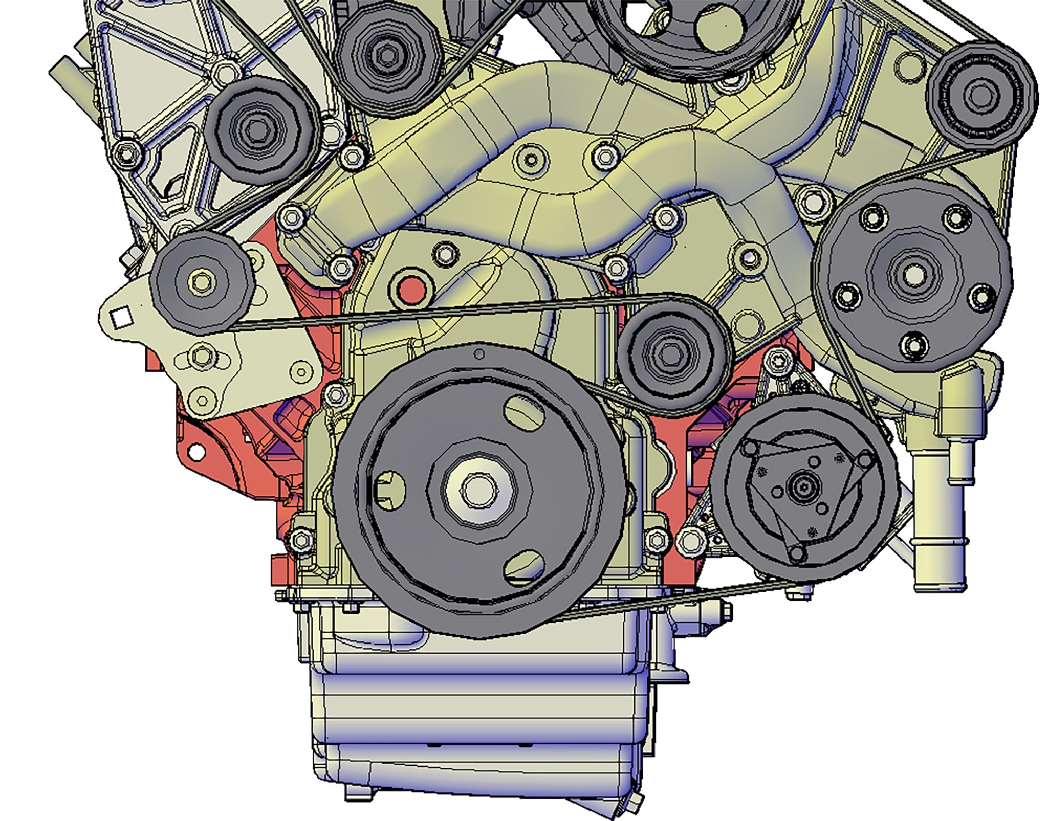 LS4 Manual Belt Tensioner - ICT Billet TEN-LS001-M