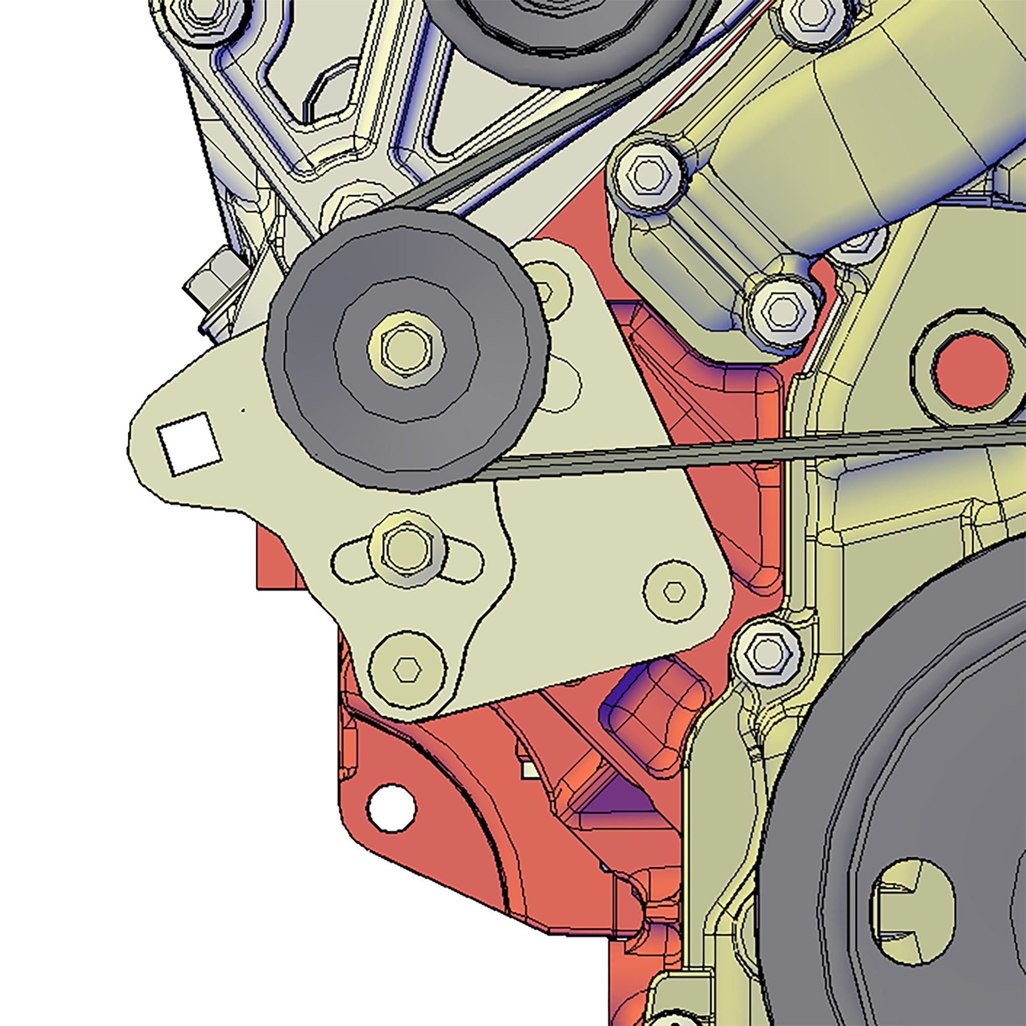 LS4 Manual Belt Tensioner - ICT Billet TEN-LS001-M