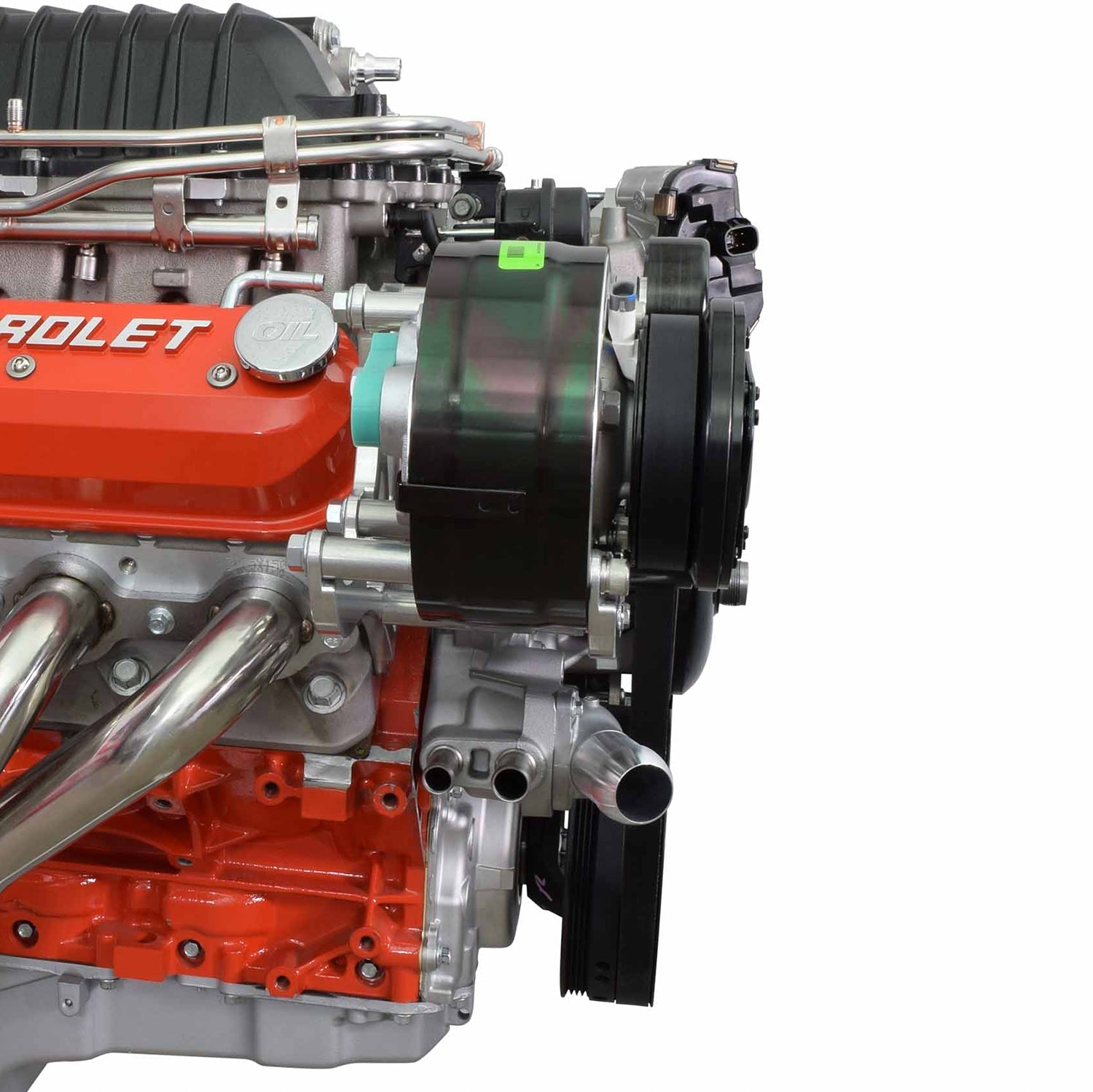 LSA Supercharger High Mount A/C GM R4 Compressor Bracket Kit CTS-V ZL1 6-Rib - ICT Billet 551135-3-R4