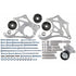 LSA Supercharger High Mount A/C Sanden 508 709 Compressor Bracket Kit CTS-V ZL1 - ICT Billet 551135-3-508