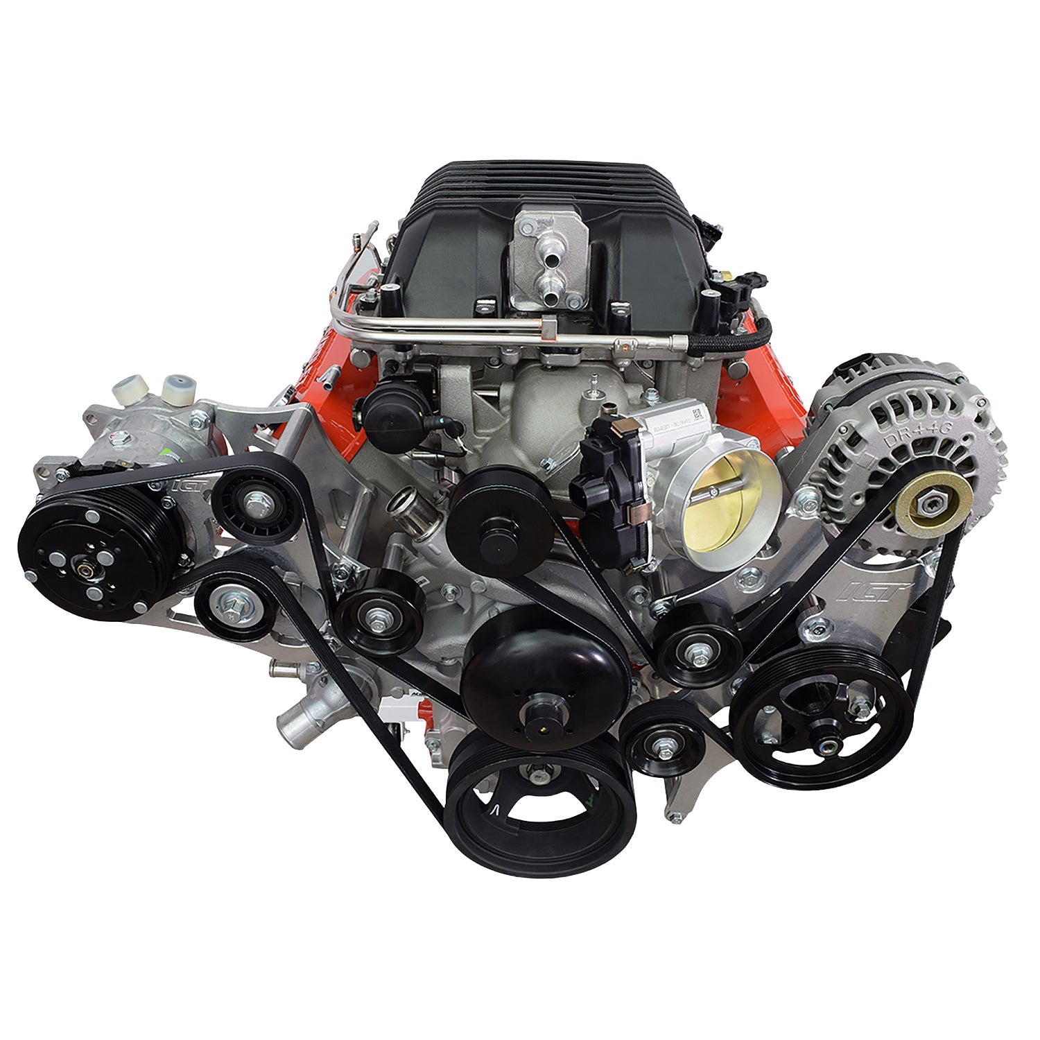 LSA Supercharger High Mount A/C Sanden 508 709 Compressor Bracket Kit CTS-V ZL1 - ICT Billet 551135-3-508