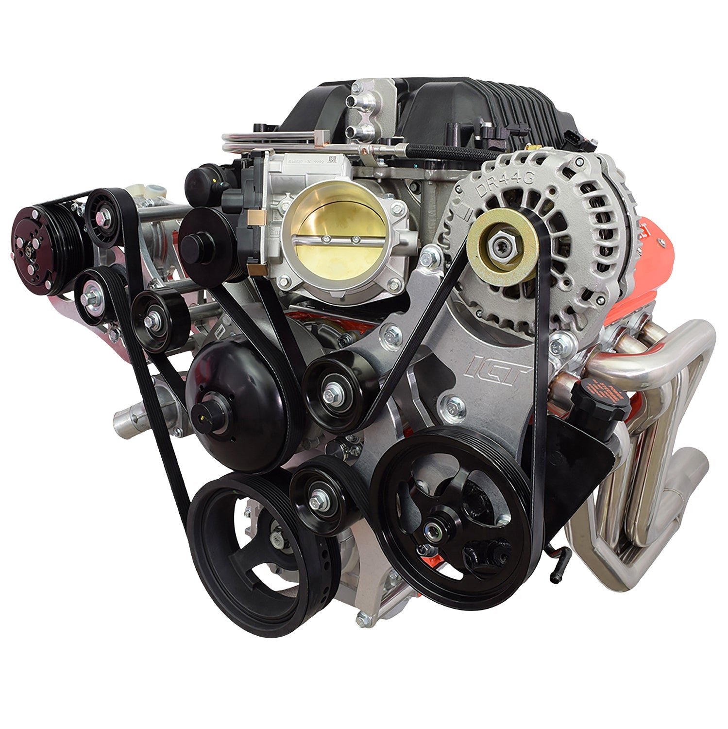 LSA Supercharger High Mount A/C Sanden 508 709 Compressor Bracket Kit CTS-V ZL1 - ICT Billet 551135-3-508