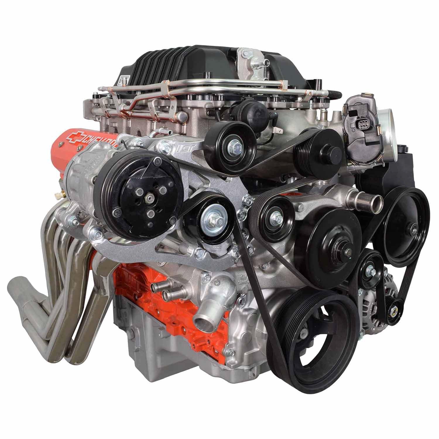 LSA Supercharger High Mount A/C Sanden 7176 Compressor Bracket Kit CTS-V ZL1 SD7 - ICT Billet 551135-3-7176