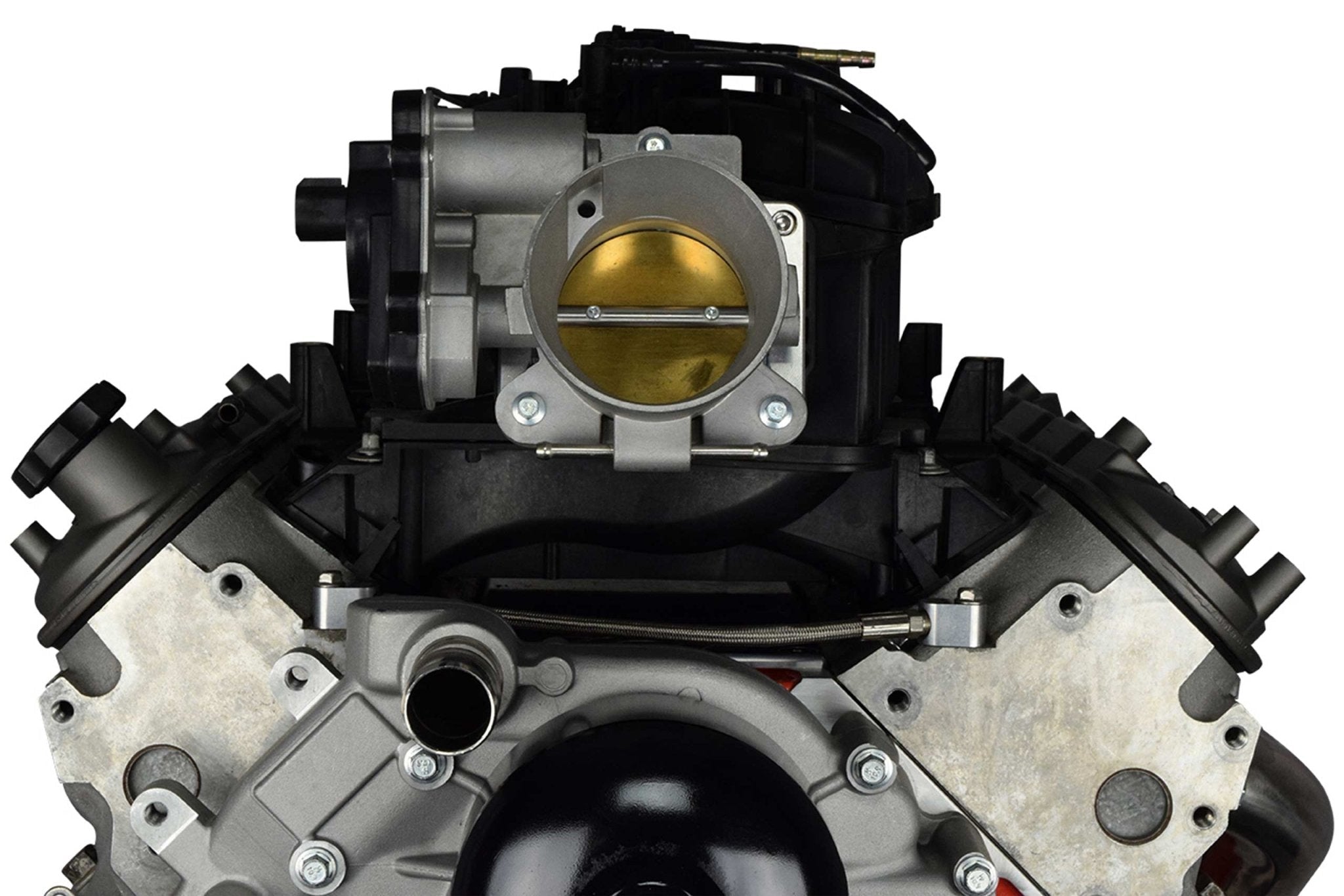 LS/LT1 4-Bolt Intake to LS DBW Throttle Body Adapter - ICT Billet 551567