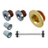 LT Gen V - Engine Block Coolant Oil Threaded Drain Plug Barbell Kit - ICT Billet 551280-LT