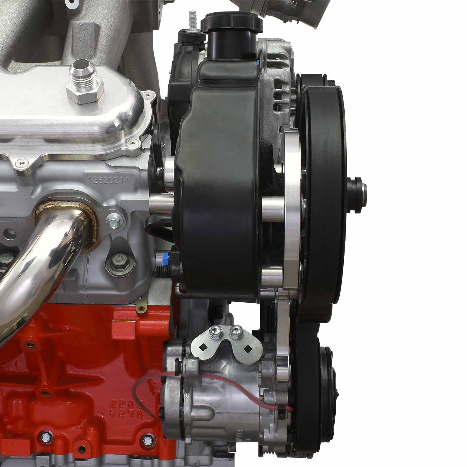 LT Gen V OBS Truck Swap Saginaw Power Steering & 7176 A/C Compressor Bracket - ICT Billet 551118-7176-3