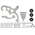 LT Gen V Swap C10 Truck Saginaw Power Steering & R4 A/C Compressor Bracket Kit - ICT Billet 551118-3