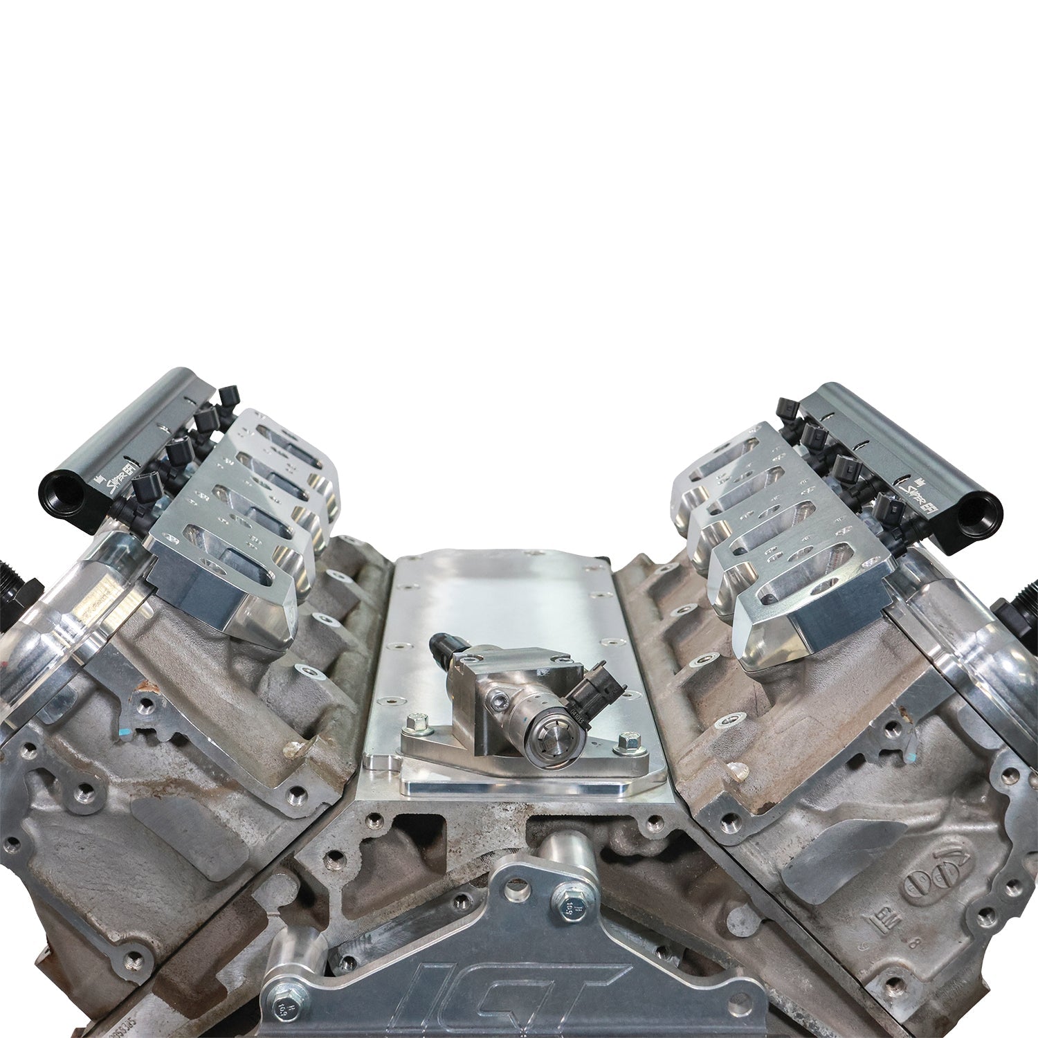 LT Non Superchrgered Heads to LT4 Port Injection Add On Plates - ICT Billet INA-LT1-LT4IN