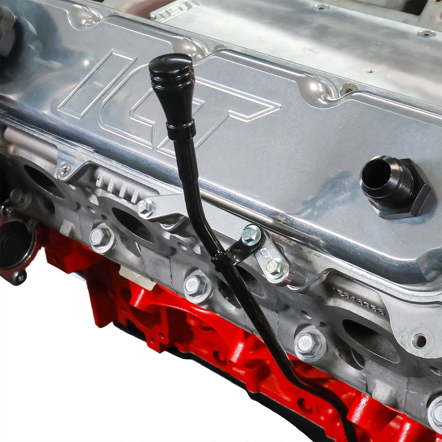LT Oil Dipstick Bracket for Billet Valve Covers - ICT Billet BKT-LT-0IL
