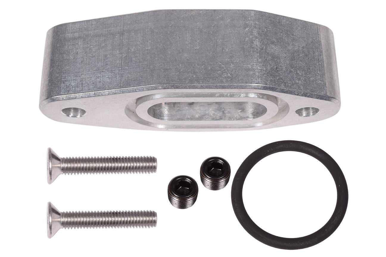 LT Oil Port Adapter Plate - Dual 1/8" NPT - ICT Billet 551938