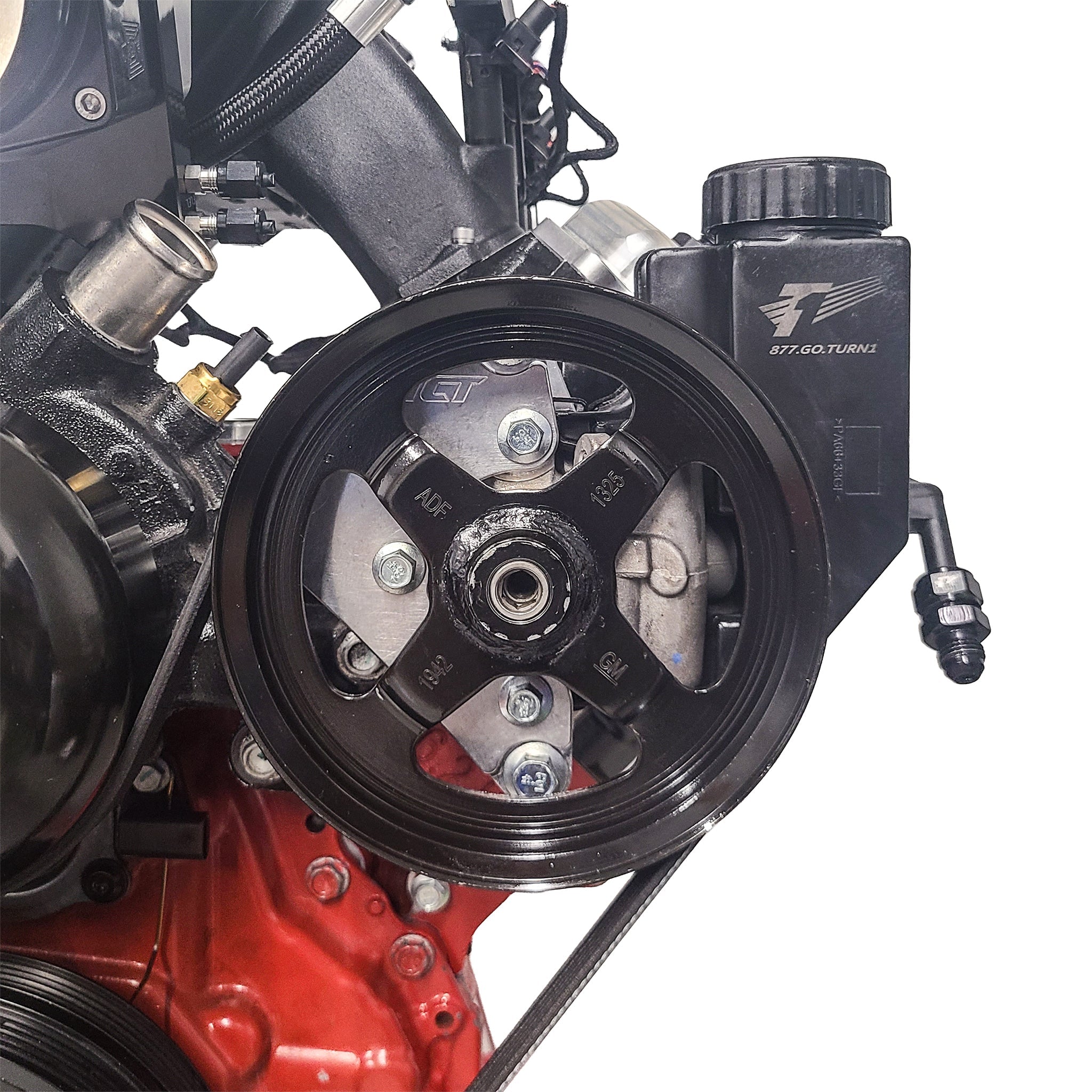 LT Truck 2019 & Up - Type 2 Power Steering Pump Bracket Kit - ICT Billet BKT-LT018-3