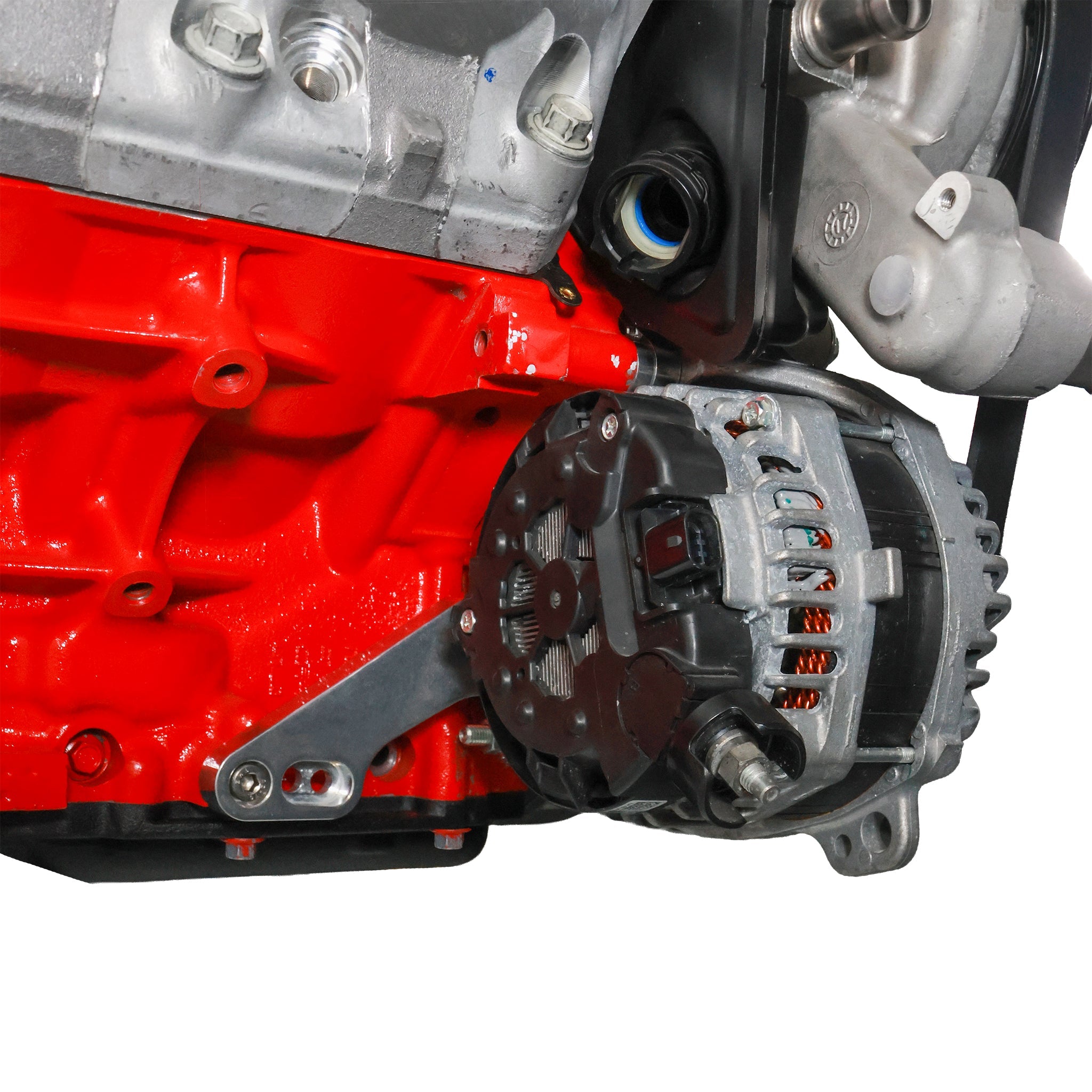 LT1 Camaro Alternator Bracket Low Mount - ICT Billet BKT-LT009-2