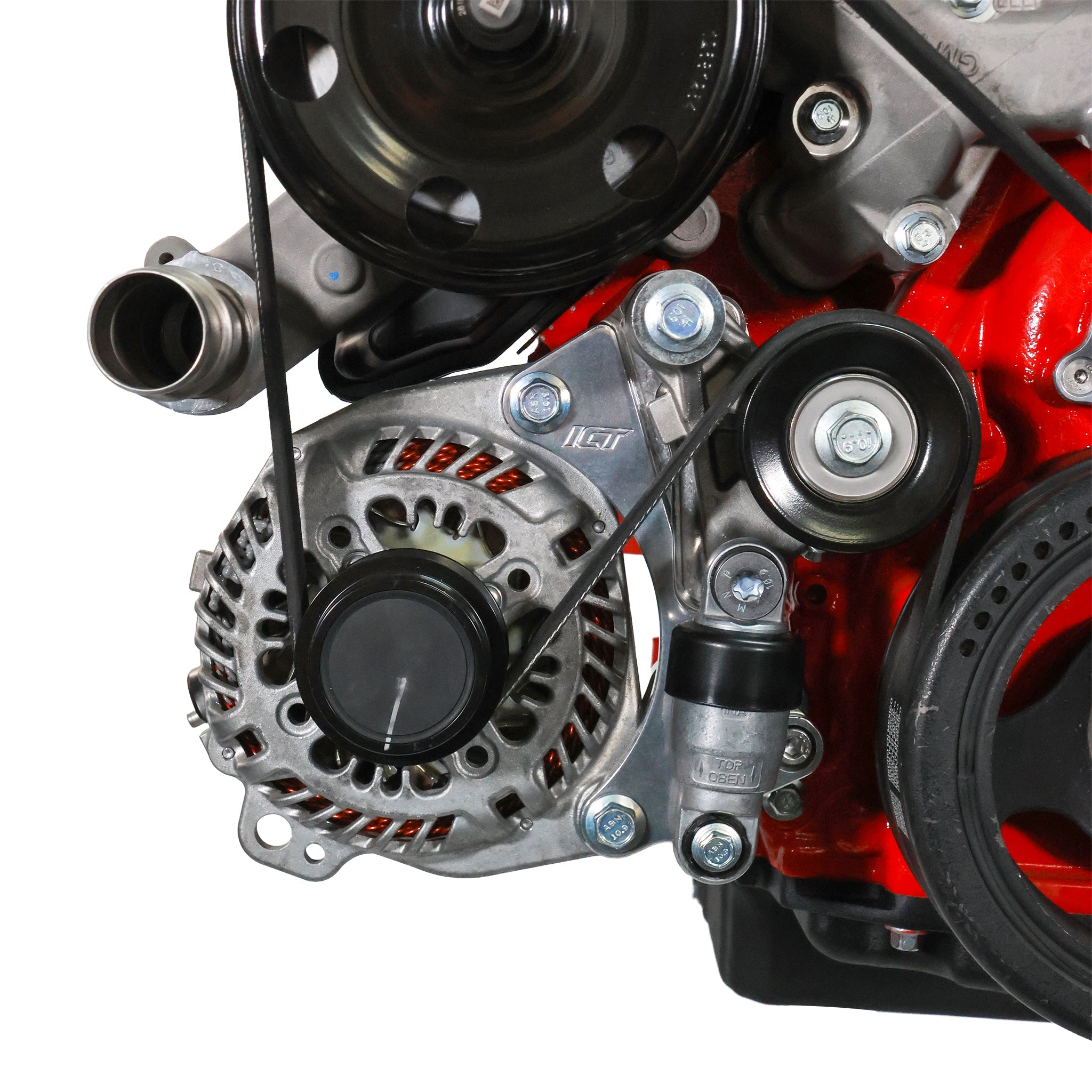 LT1 Camaro Alternator Bracket Low Mount - ICT Billet BKT-LT009-2