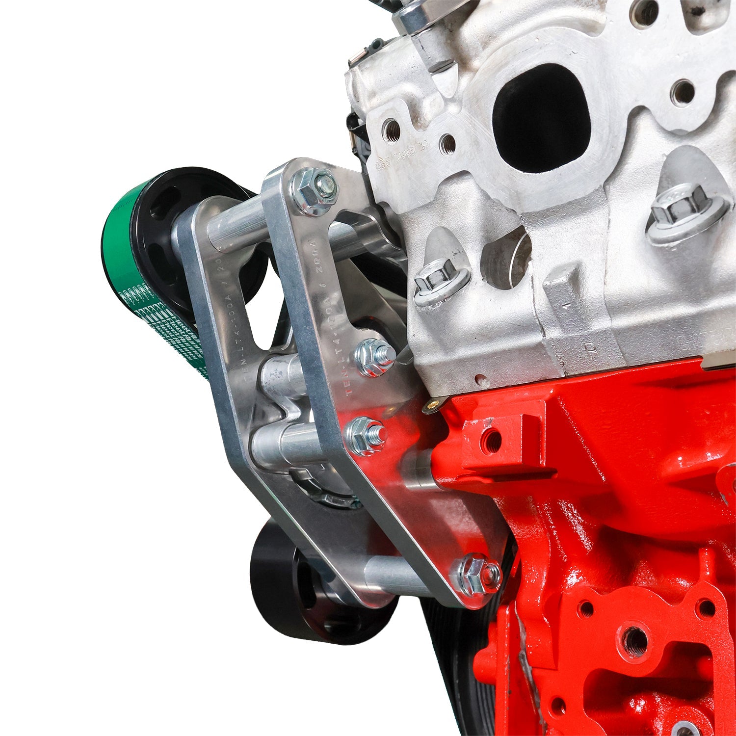 LT4 Camaro Supercharger 8 Rib Belt Tensioner, Idlers and Bracket - ICT Billet TEN-LT4-200A