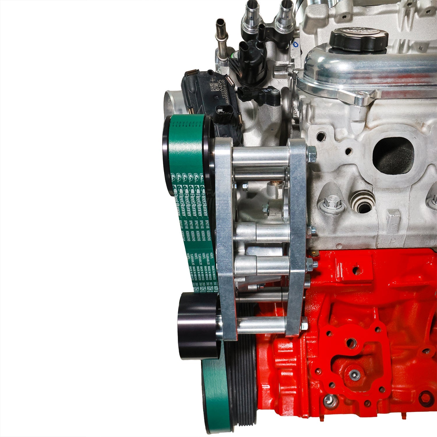LT4 Corvette Supercharger 8 Rib Belt Tensioner, Idlers and Bracket - ICT Billet TEN-LT4-100A