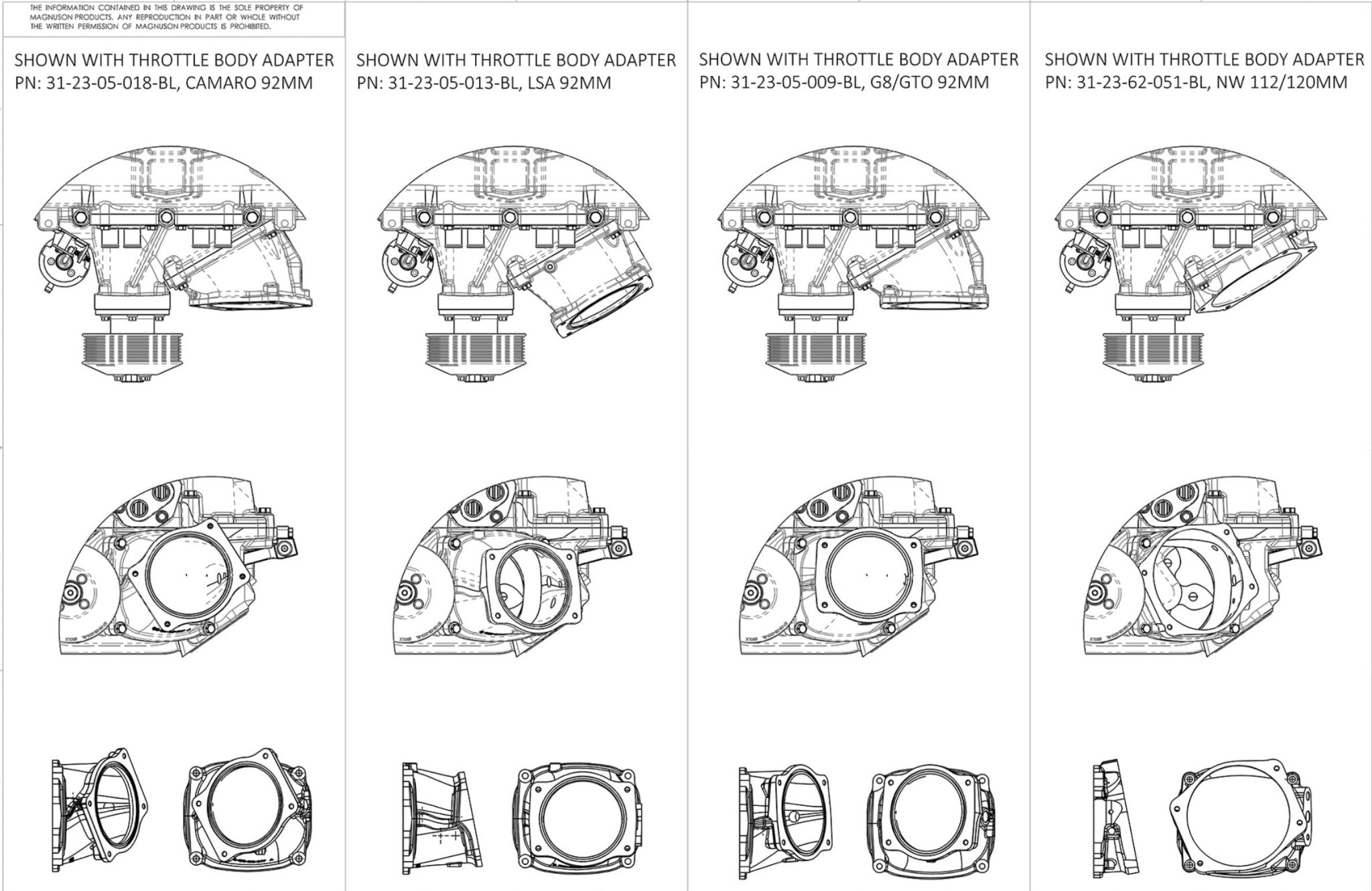 Magnuson 2650 LS3/LSA Supercharger - ICT Billet MAG-05-26-62-163-BL