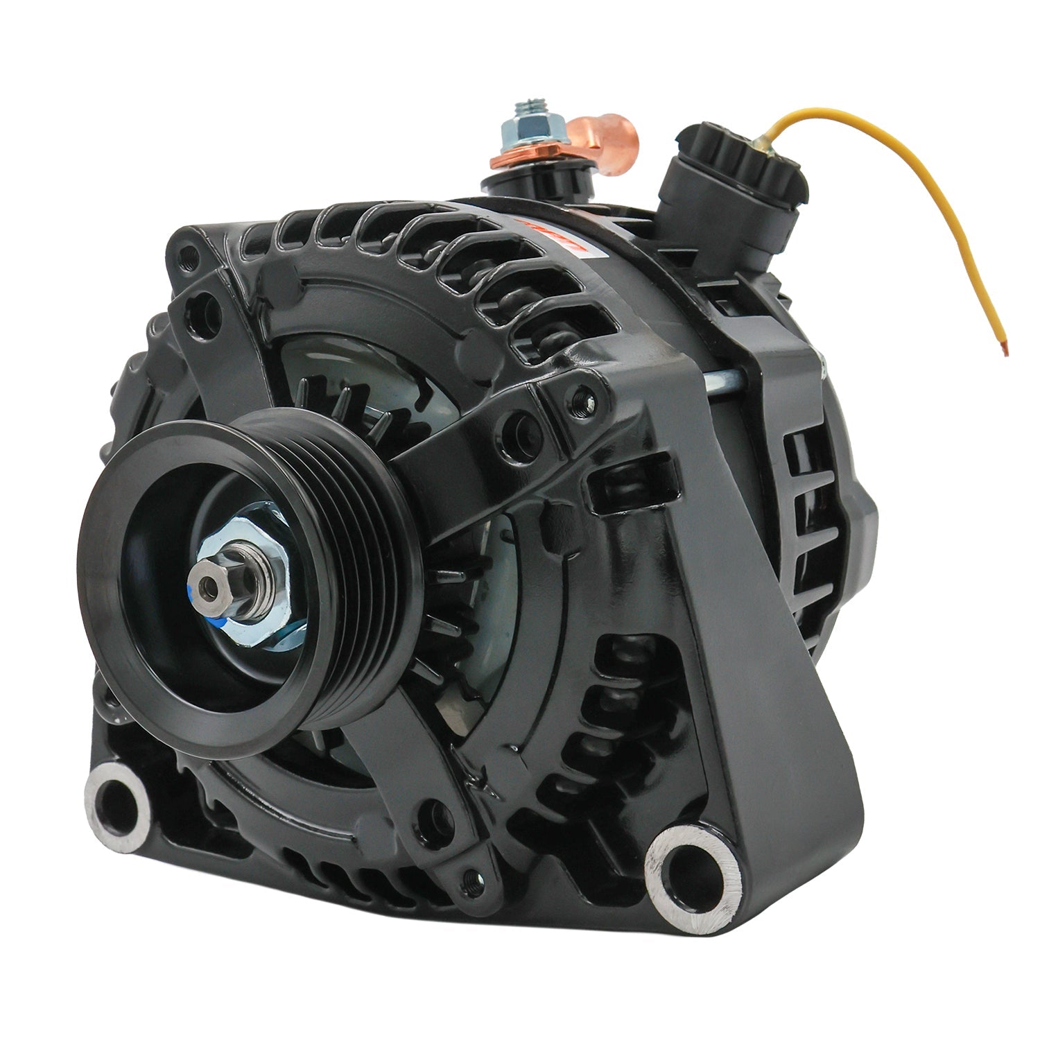Mechman 240 Amp Black Racing Alternator - ICT Billet MEH-8237240B