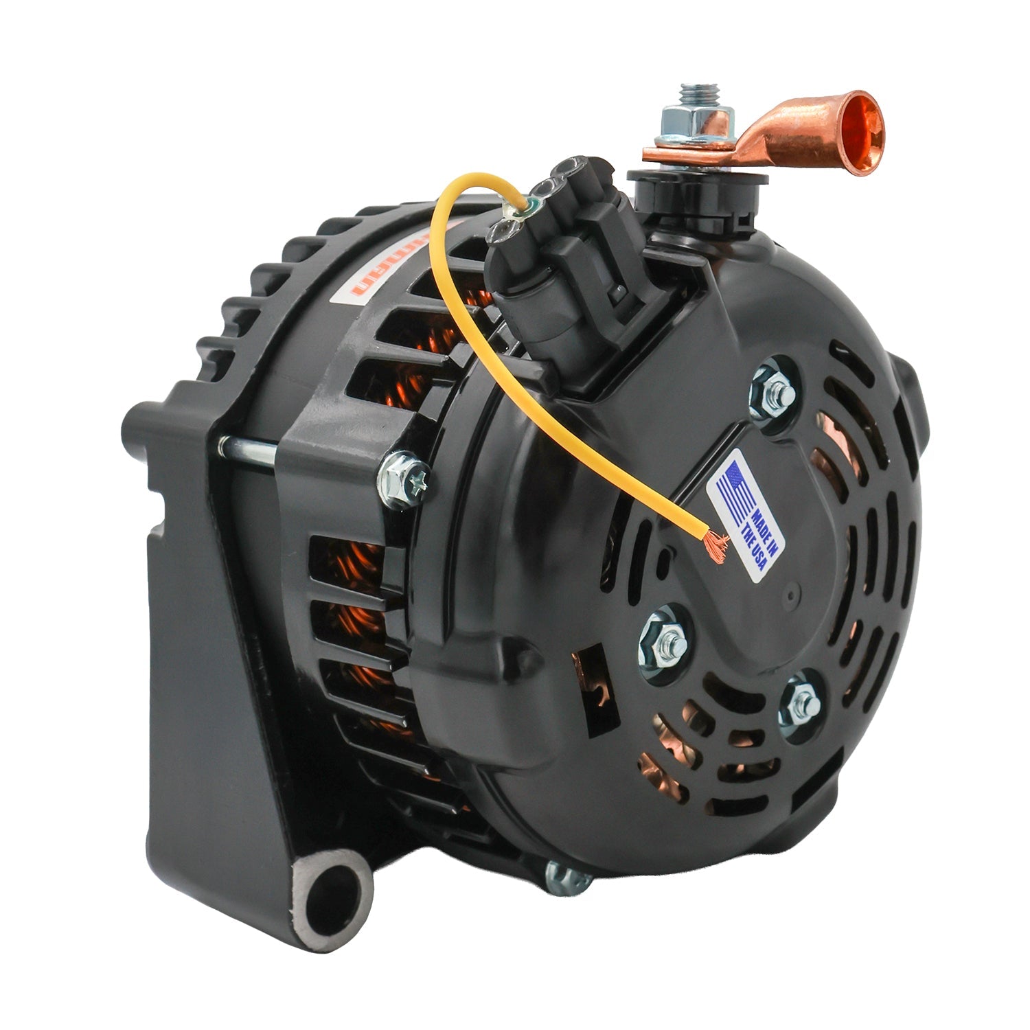 Mechman 240 Amp Black Racing Alternator - ICT Billet MEH-8237240B