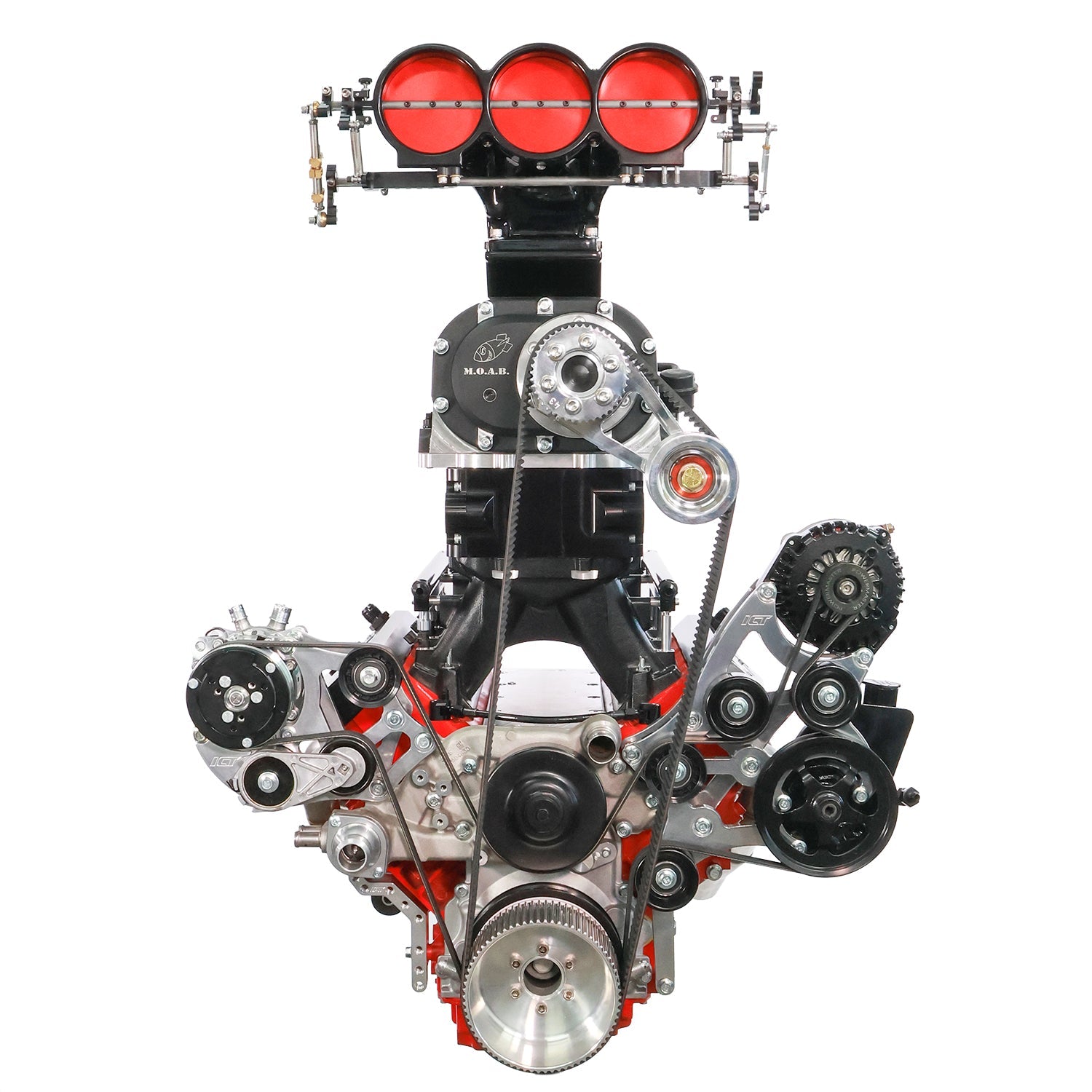 MOAB Supercharger Adapter Plate to Hi - Ram - ICT Billet 551129-M0AB