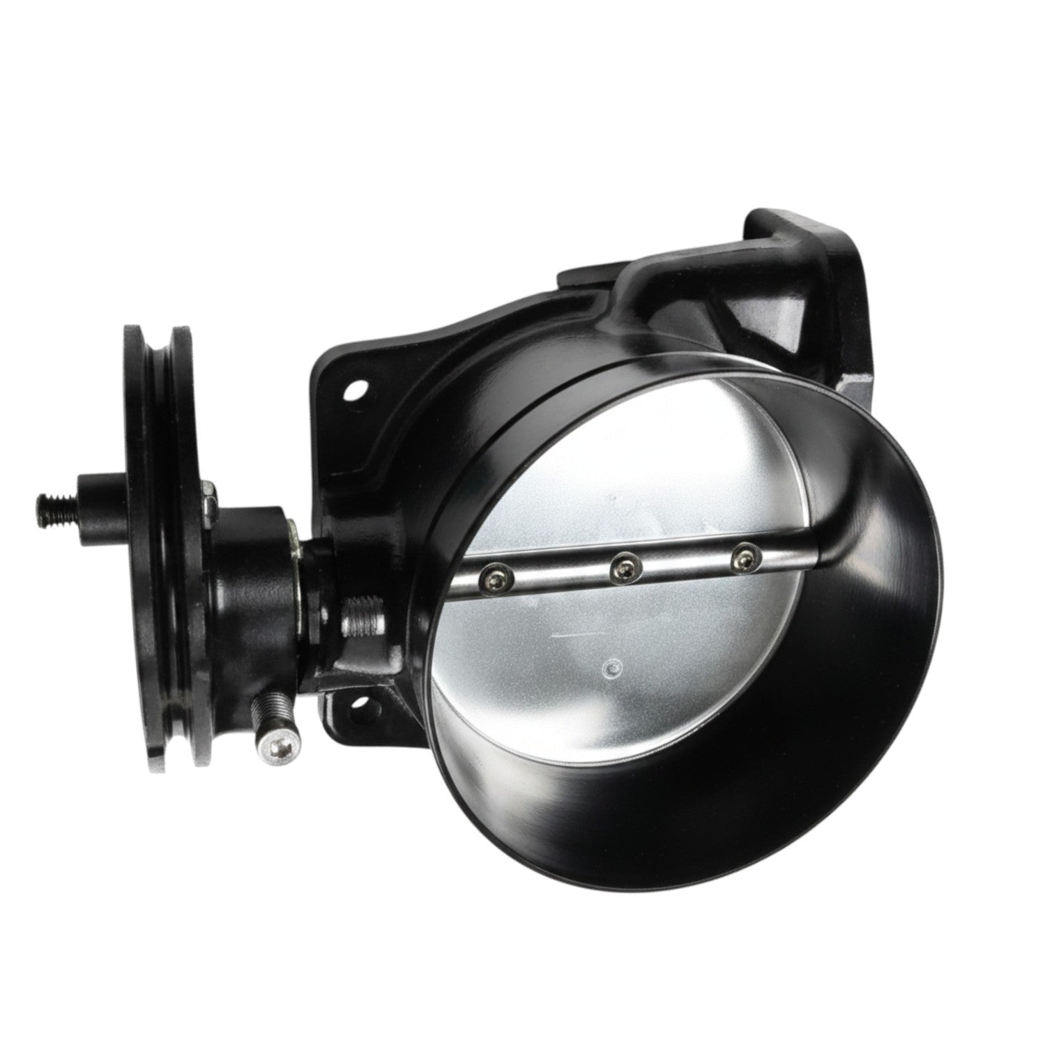 Nick Williams 103mm LS Cable Throttle Body - ICT Billet NW-103CABLEBK