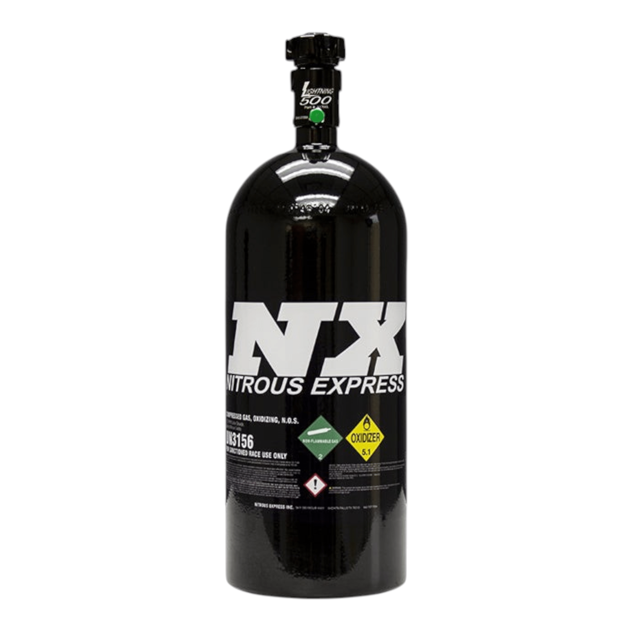 Nitrous Express Holley High Ram Plenum Plate System W/ Black 10Lb Bottle - ICT Billet NX-20940-10