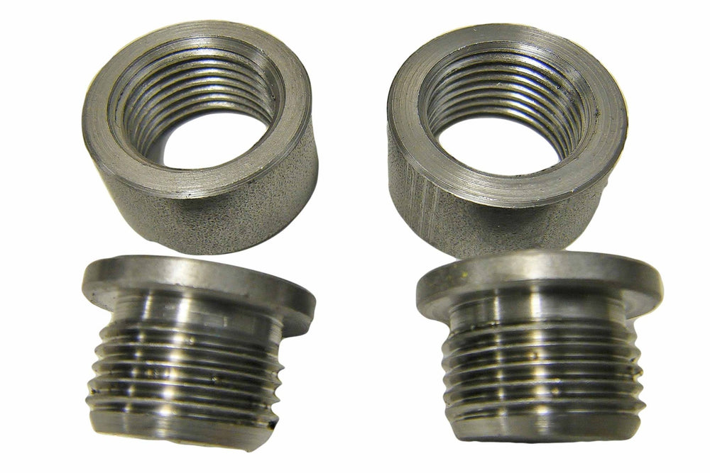 O2 Sensor Rivet Bung Kit O2 Sensor Bung & Plug Set - Mild Steel | 551548 - ICT Billet