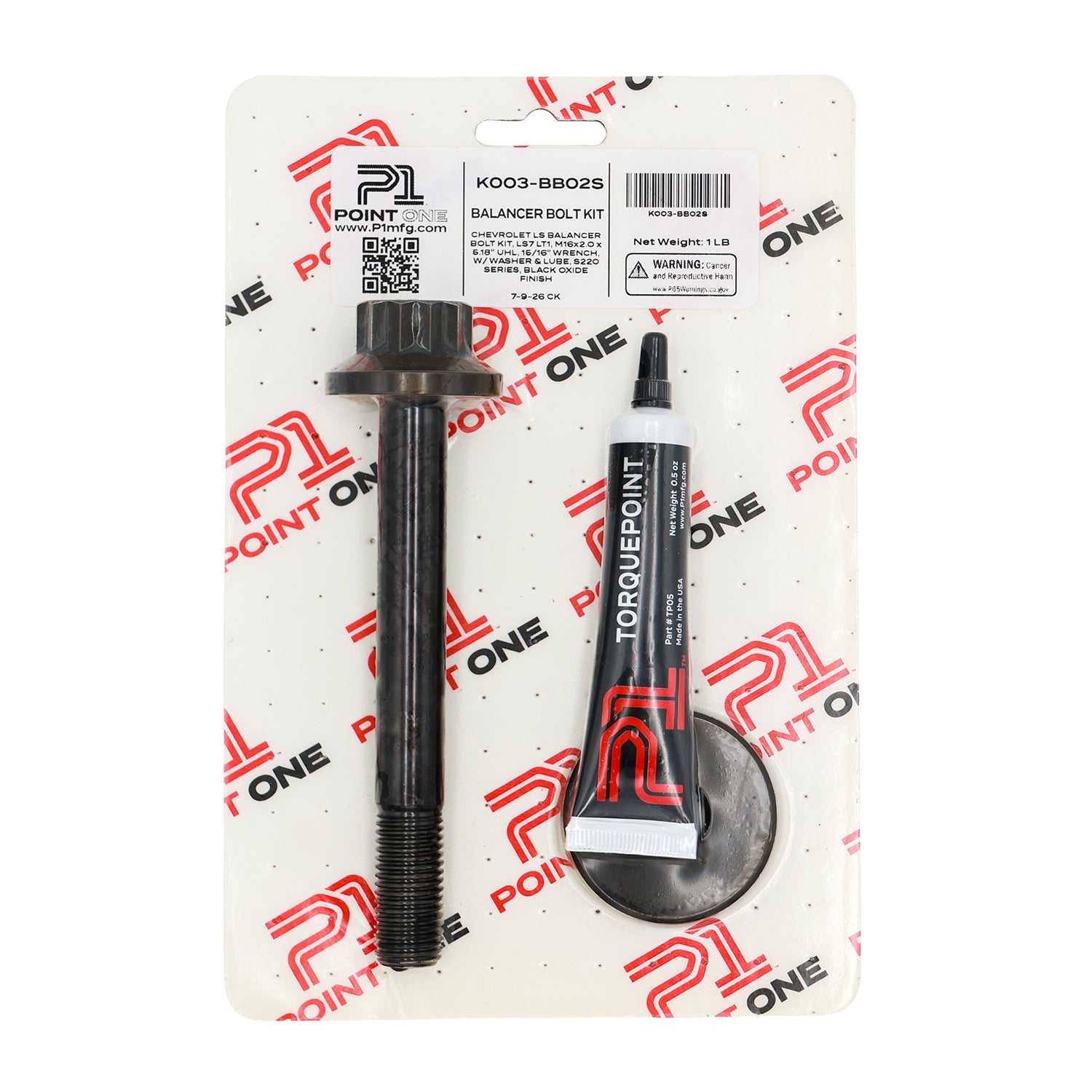 Point One - LS7/LT1 Balancer Bolt - ICT Billet PT1-K003-BB02S