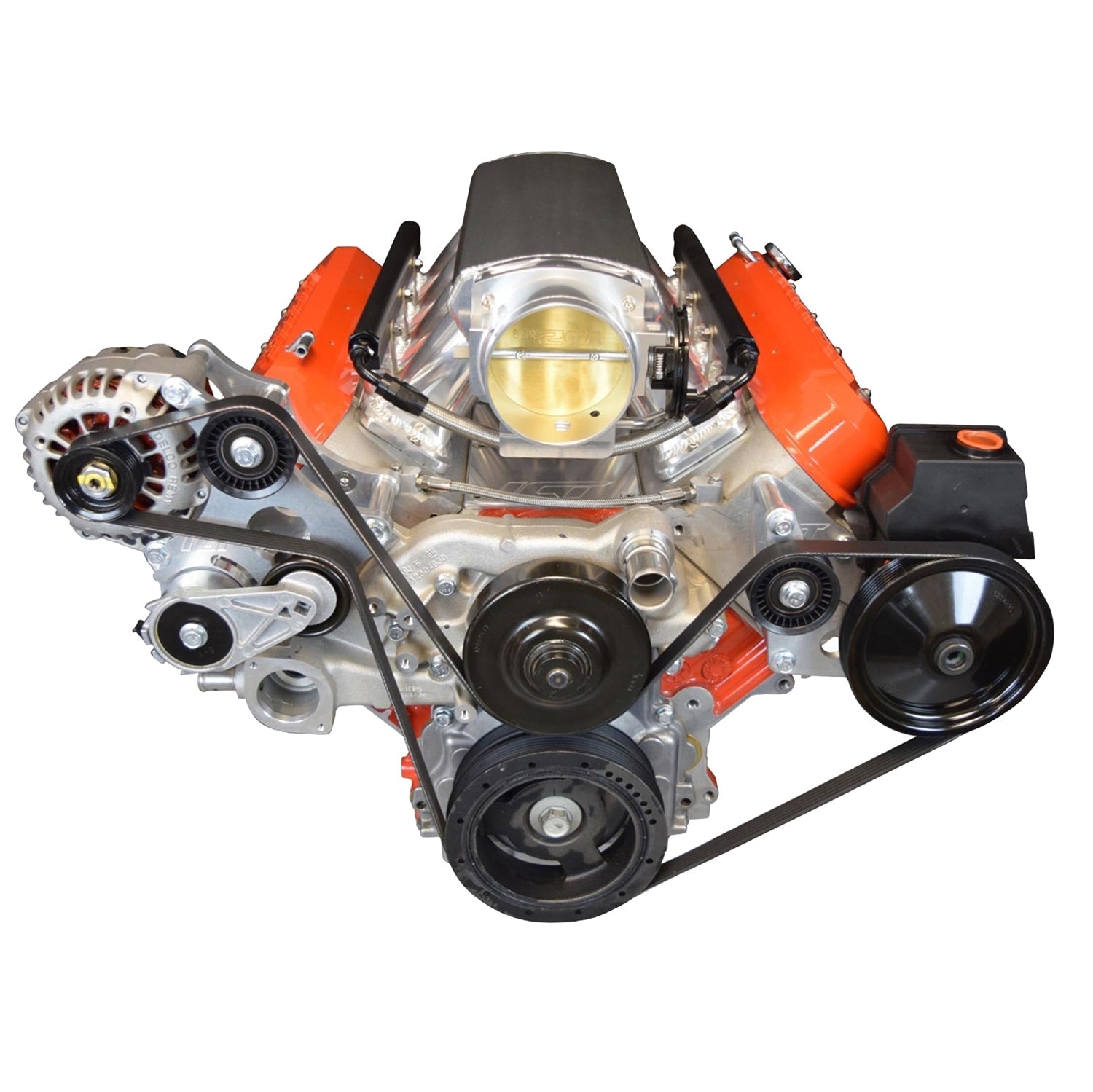 Power Steering Bracket Kit Compatible with LS Corvette LS2 LS3 CTSV G8 SS(uses LS1 Camaro Pump) - ICT Billet 551751-1