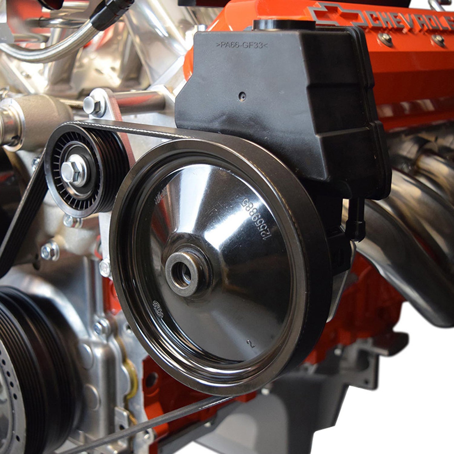 Power Steering Bracket Kit Compatible with LS Corvette LS2 LS3 CTSV G8 SS(uses LS1 Camaro Pump) - ICT Billet 551751-1