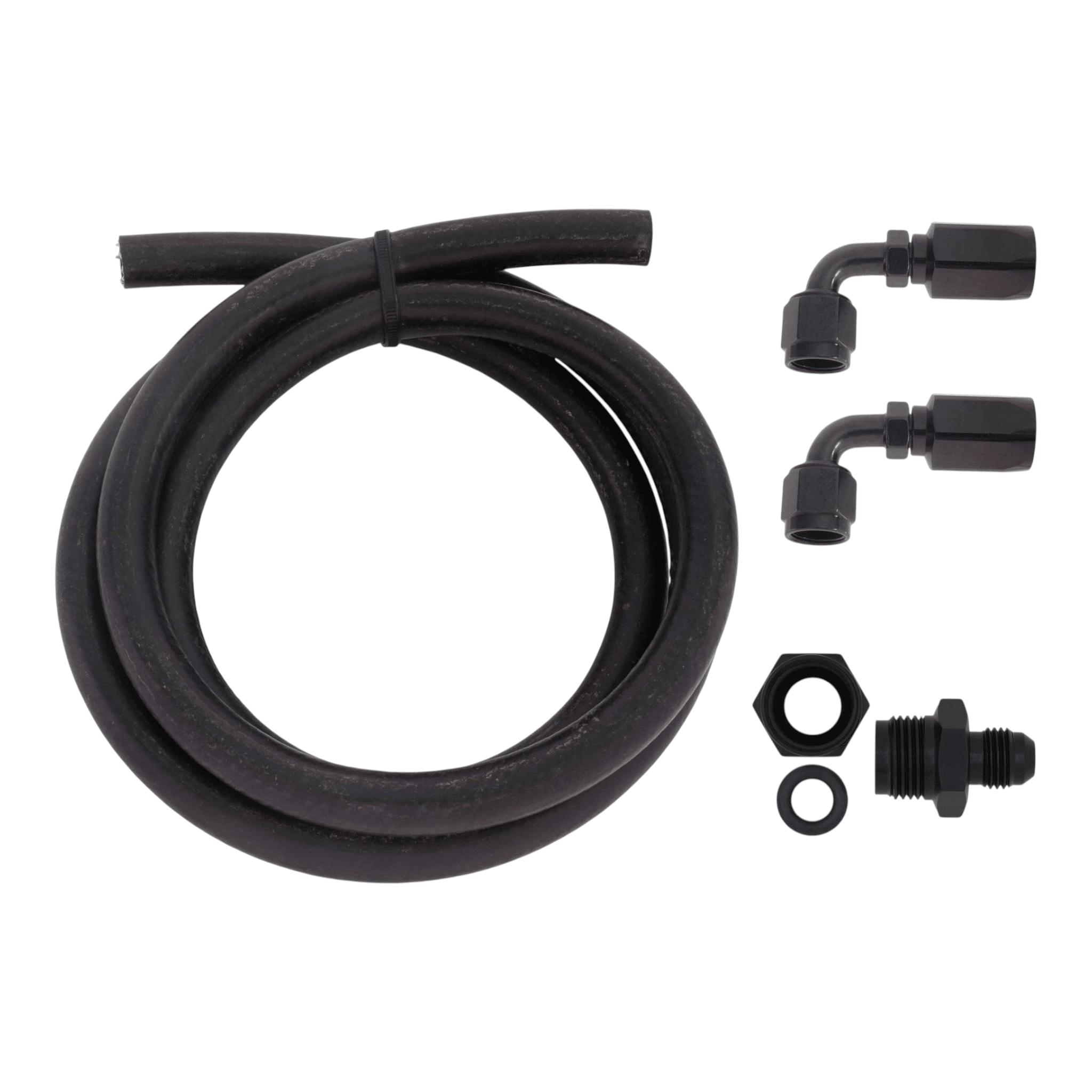 Premium Universal -6AN Power Steering Low Pressure Hose Kit - ICT Billet 551082-PLPH