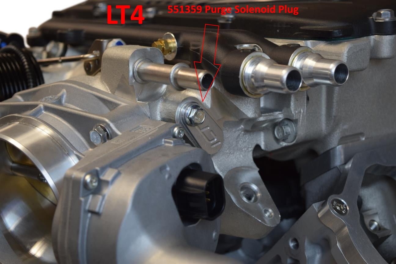 Purge Solenoid Plug - LS Gen 4 & LT - ICT Billet 551359