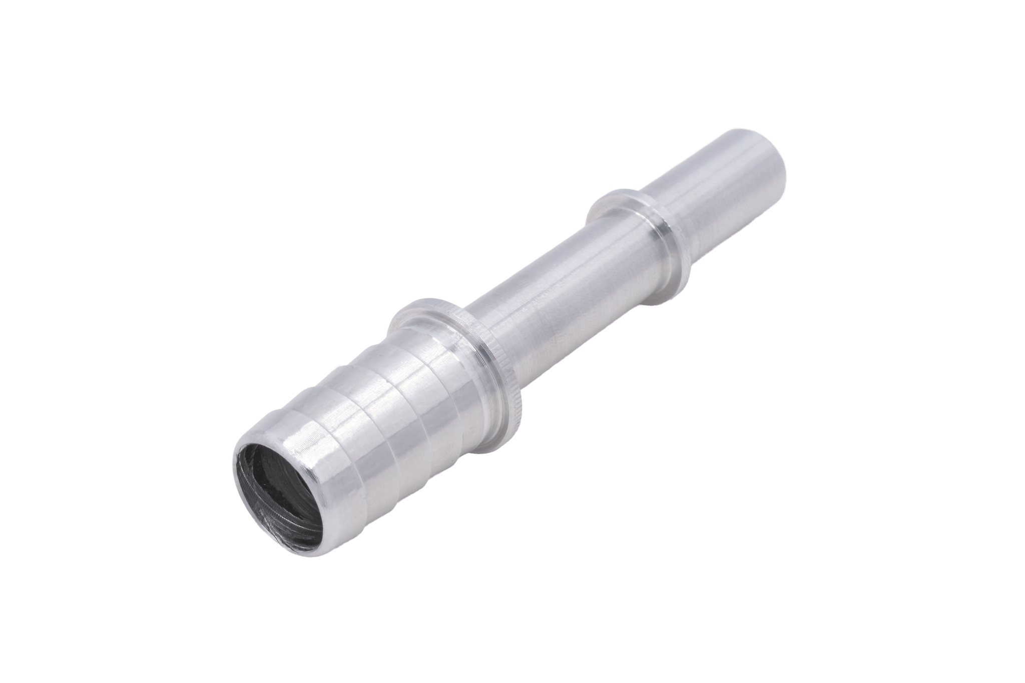 Quick Connect Male 3/8 Fuel Rail Hose to 1/2 Barb Adapter Fitting LS LS1 LS3 - ICT Billet AN817 - 02 - 08BA