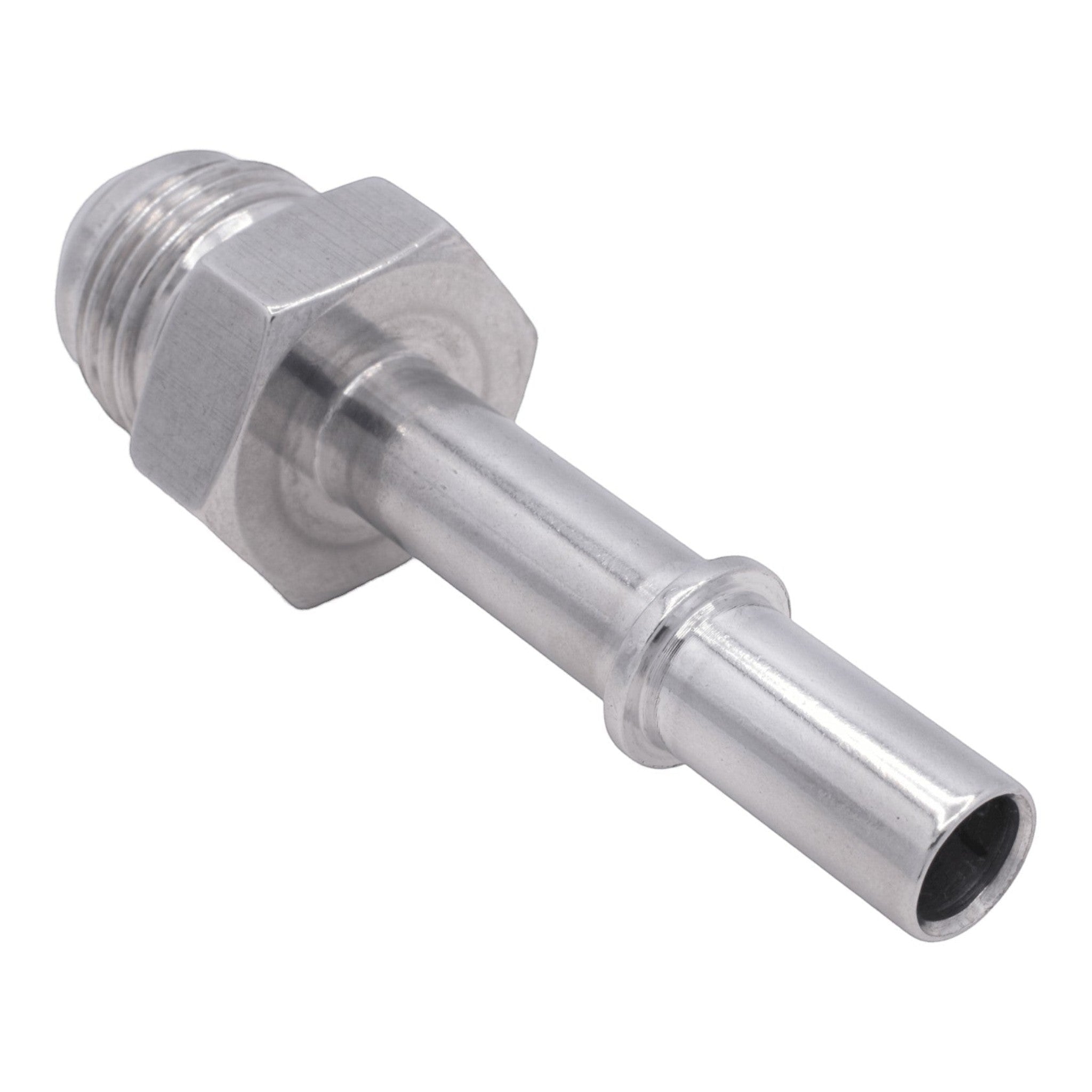 Quick Connect Male 3/8 Fuel Rail Hose to -8AN Adapter Fitting LS LS1 LS3 GM - ICT Billet AN817-02-08AN