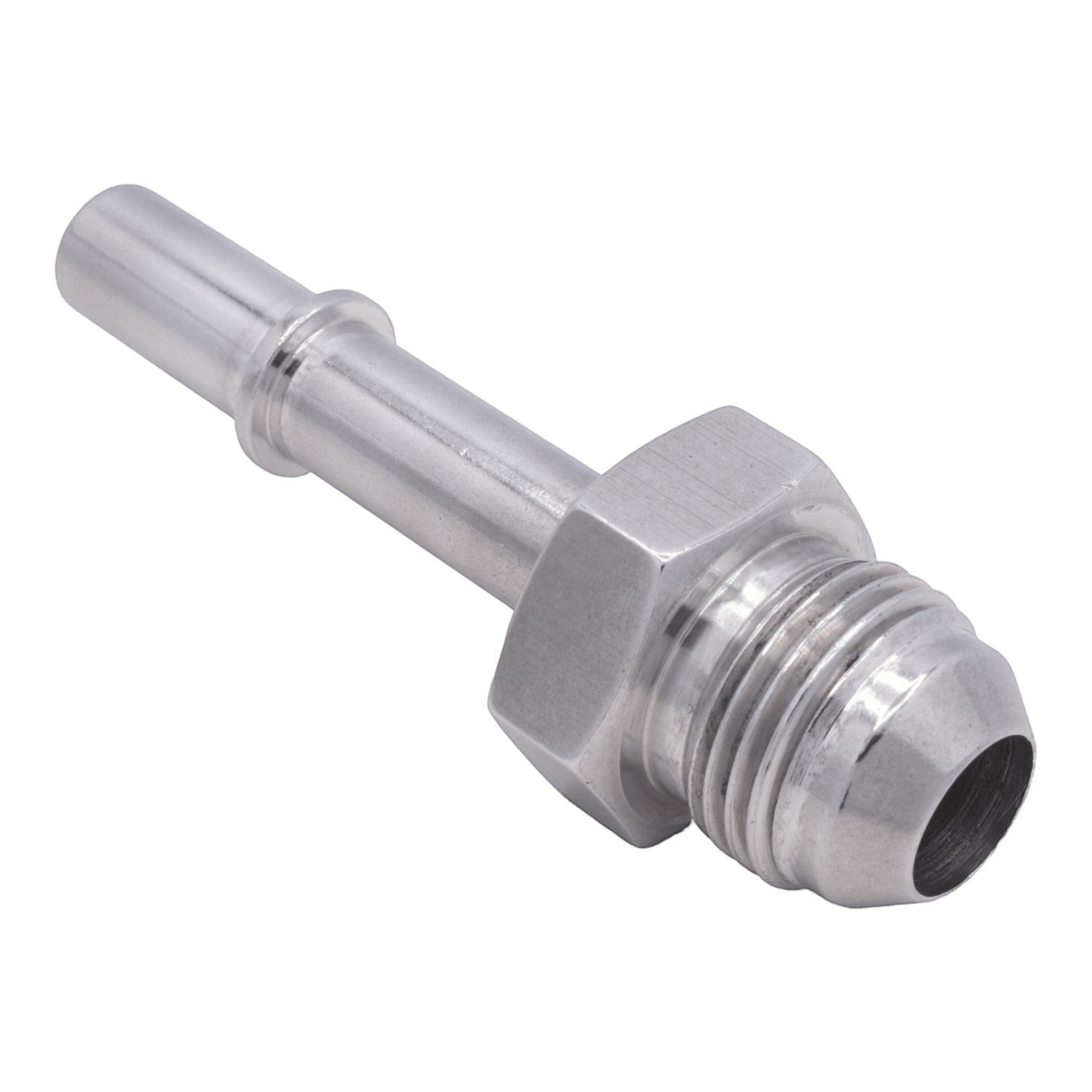 Quick Connect Male 3/8 Fuel Rail Hose to -8AN Adapter Fitting LS LS1 LS3 GM - ICT Billet AN817-02-08AN