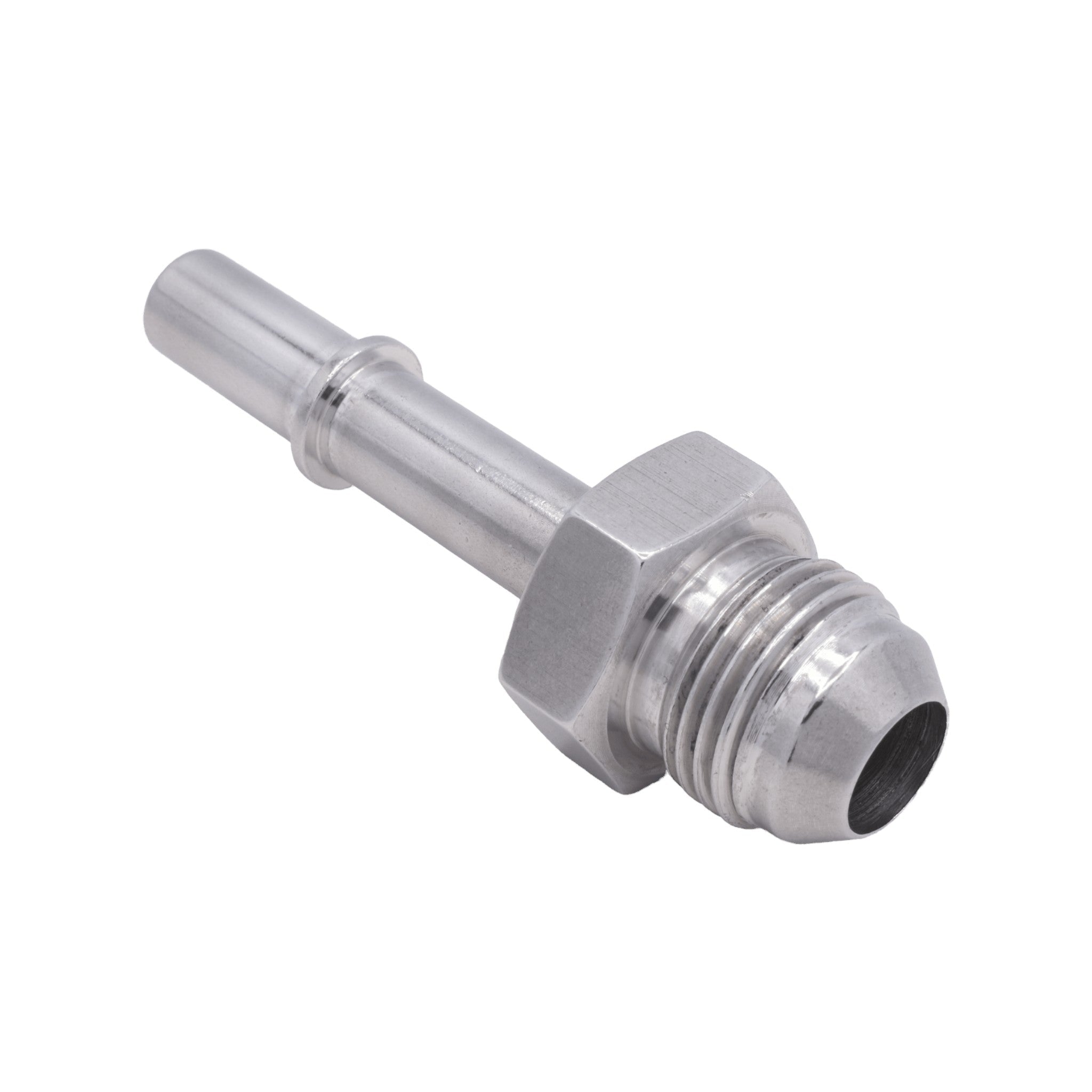 Quick Connect Male 3/8 Fuel Rail Hose to -8AN Adapter Fitting LS LS1 LS3 GM - ICT Billet AN817-02-08AN