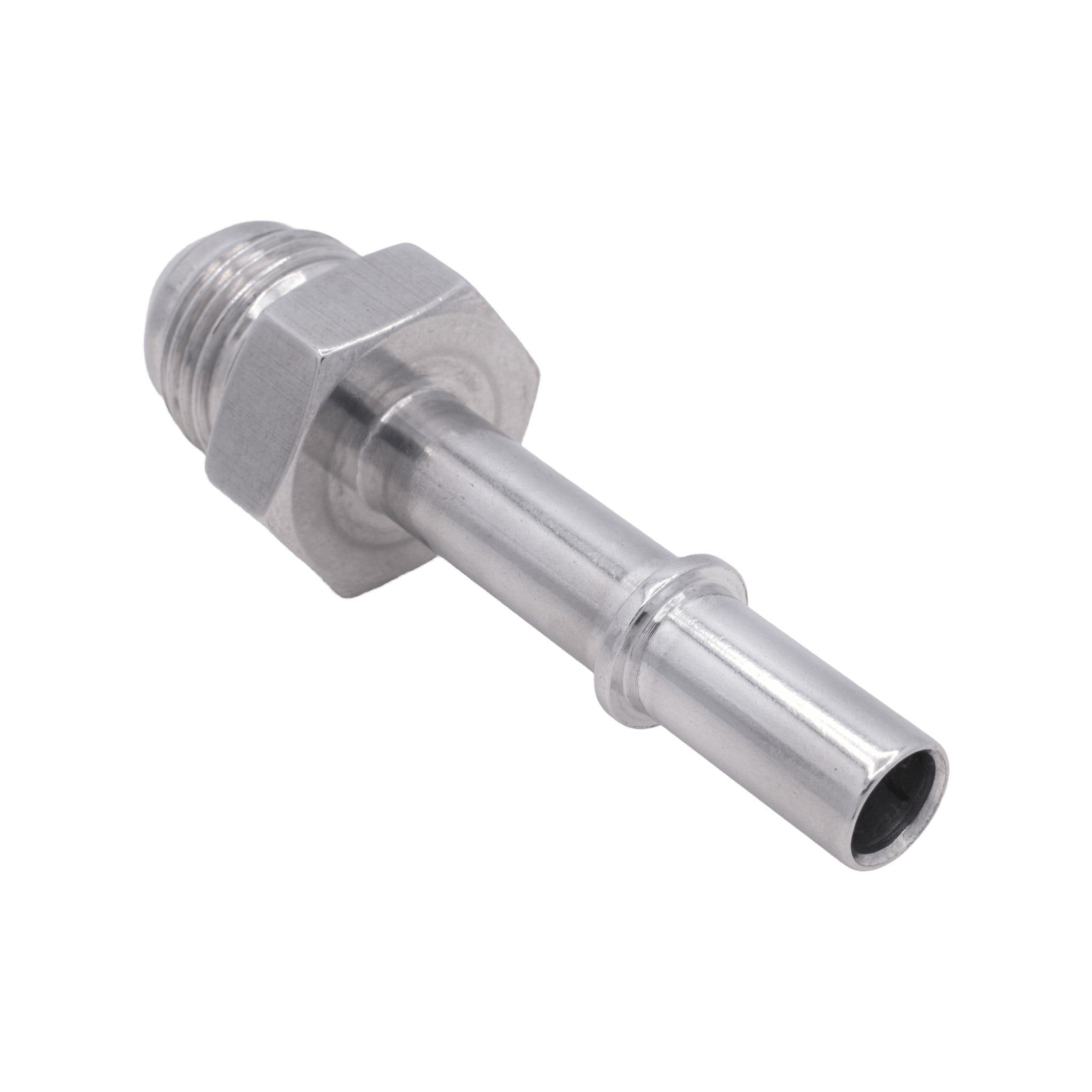 Quick Connect Male 3/8 Fuel Rail Hose to -8AN Adapter Fitting LS LS1 LS3 GM - ICT Billet AN817-02-08AN