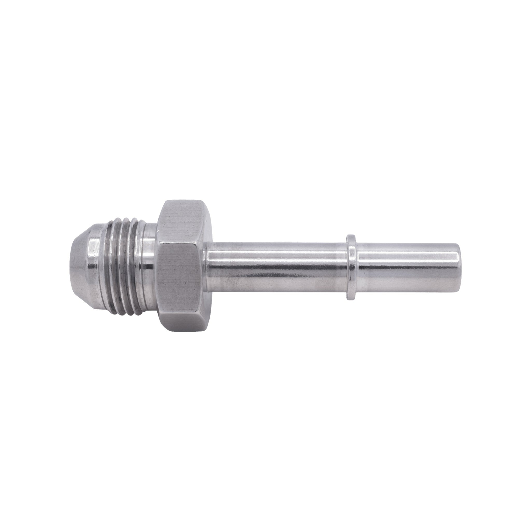 Quick Connect Male 3/8 Fuel Rail Hose to -8AN Adapter Fitting LS LS1 LS3 GM - ICT Billet AN817-02-08AN
