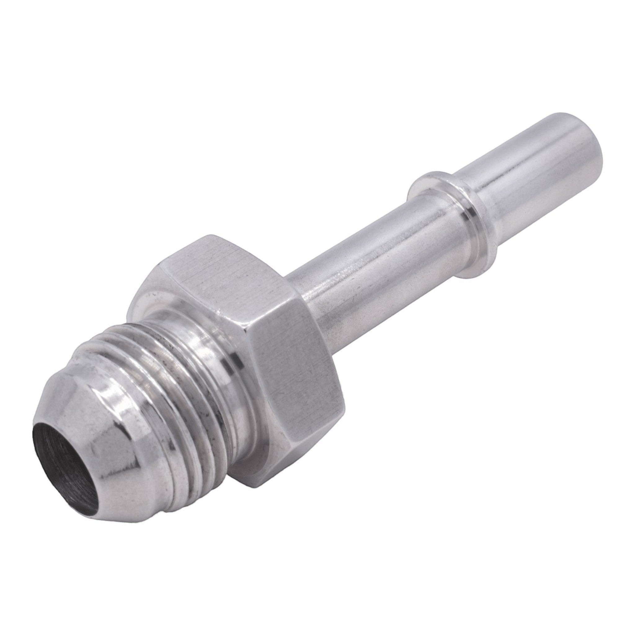 Quick Connect Male 3/8 Fuel Rail Hose to -8AN Adapter Fitting LS LS1 LS3 GM - ICT Billet AN817-02-08AN