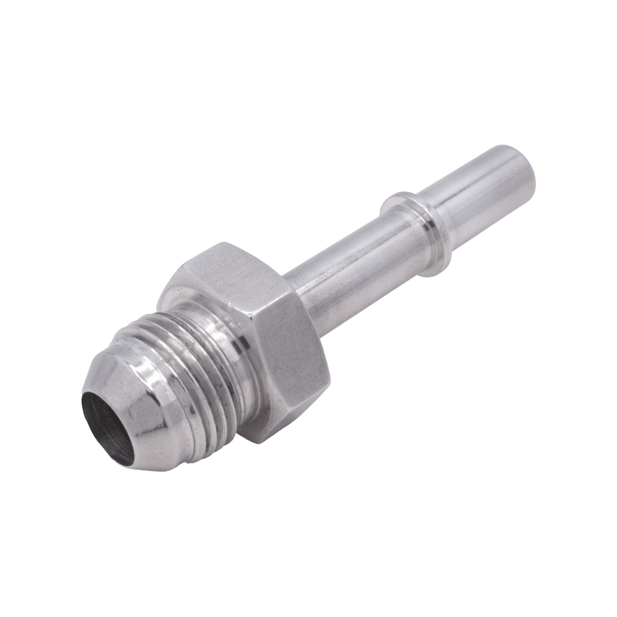 Quick Connect Male 3/8 Fuel Rail Hose to -8AN Adapter Fitting LS LS1 LS3 GM - ICT Billet AN817-02-08AN